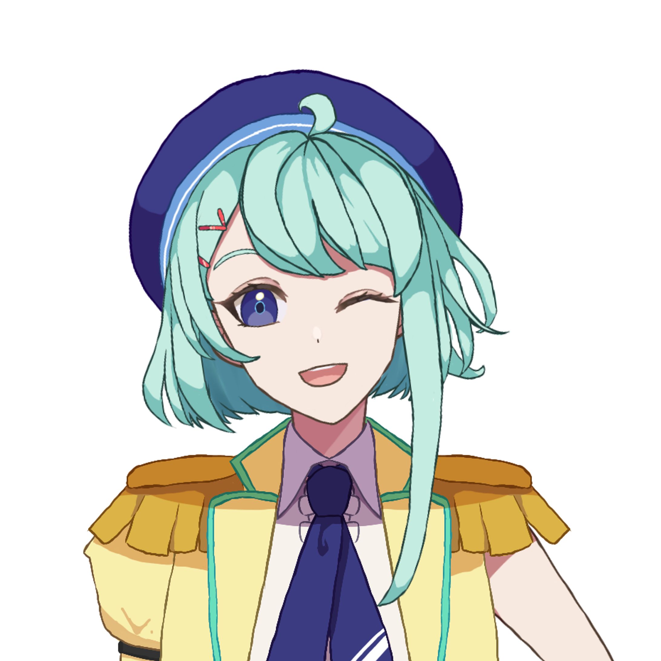 【キャラデザ/Live2D】羽奏 彩音-1