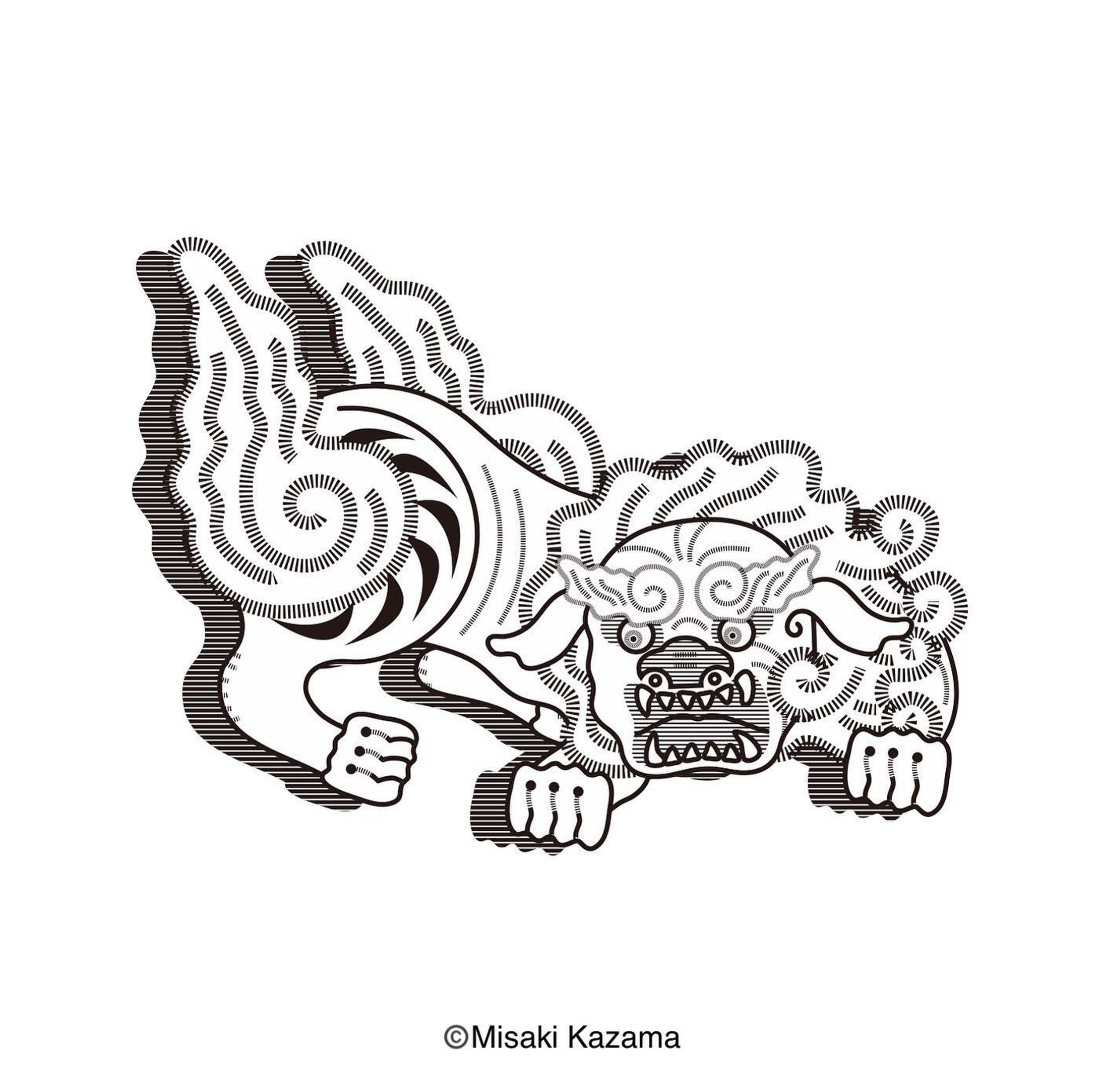 獅子

 #illustration #sketch #art #artwork #graphic #design #Illustrator #japaneseart #lion  #獅子-1