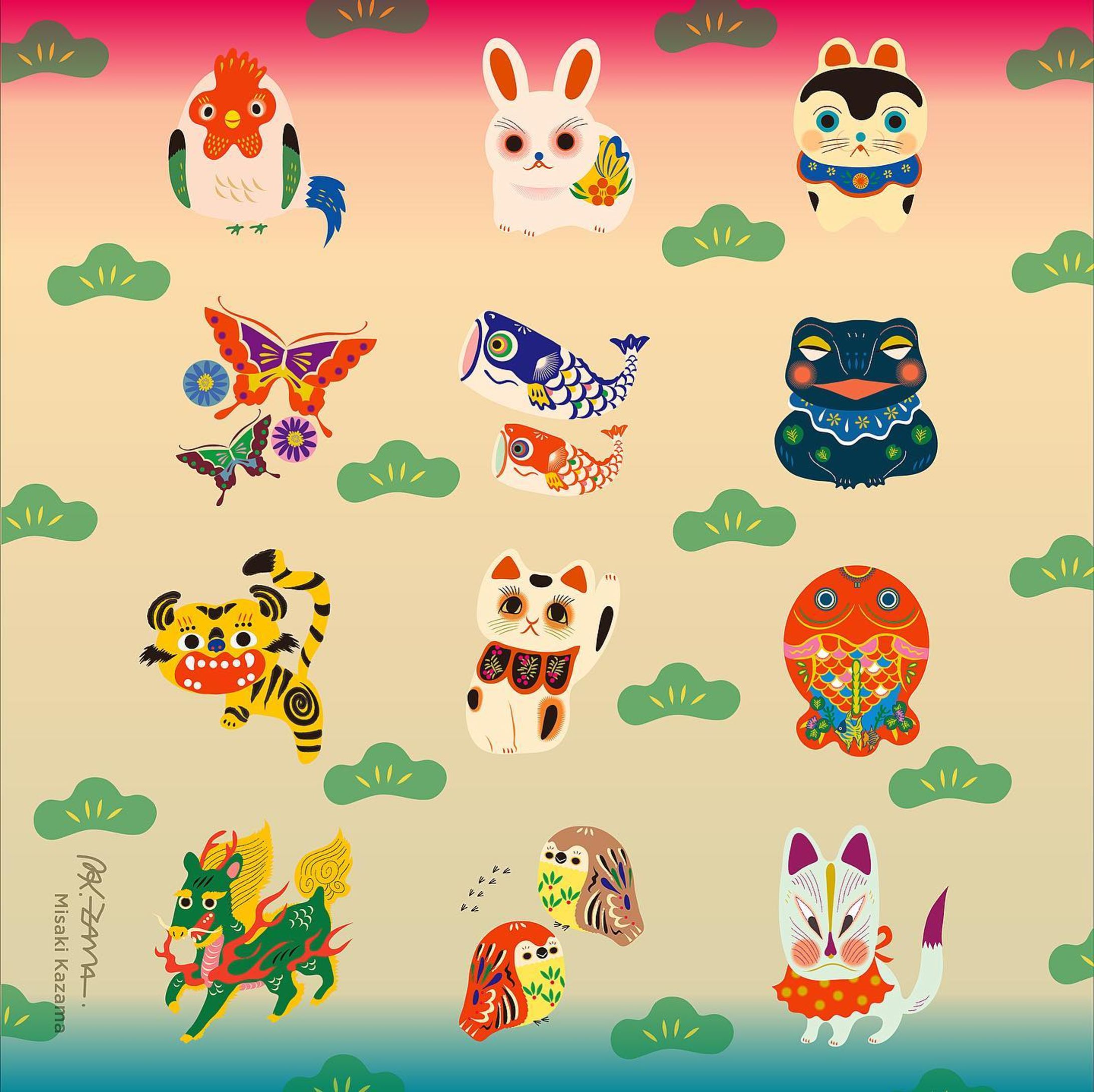 .
.
.
🐔🐰🐶
🦋🐟🐸
🐯🐱🐠
🐲🐤🦊

昔描いたカレンダー用の絵を
まとめなおし📝

#illustration  #artwork #sketch #drawing  #art #graphic #design #graphicdesign #favorite
#engimono #japaneseculture-1