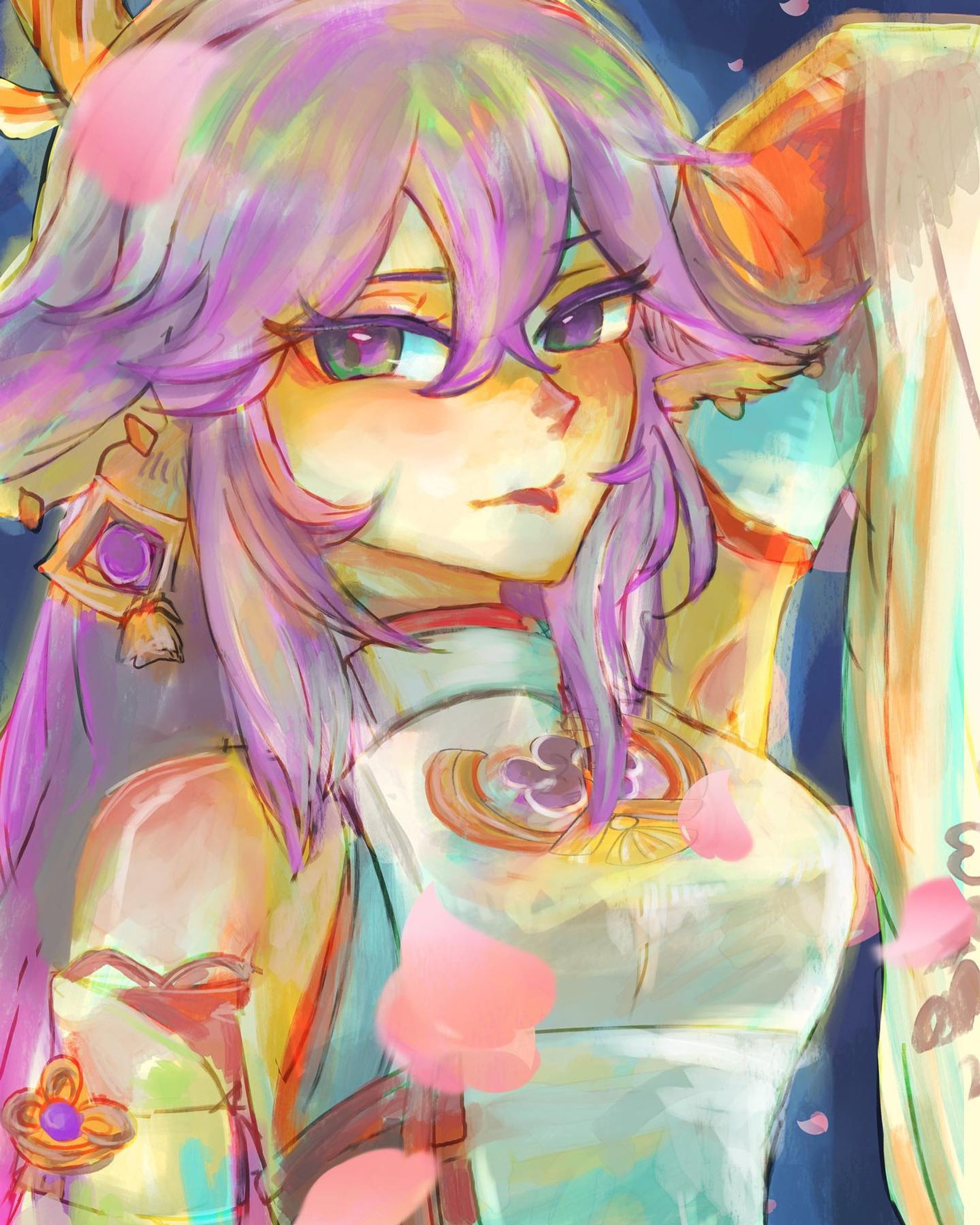 🌸八重神子様🌸

 #genshinimpact #genshinimpactfanart #稲妻 #inazuma #原神 #八重神子 #clipstudiopaint #digitalart #yaemiko #artwork #2.5-1