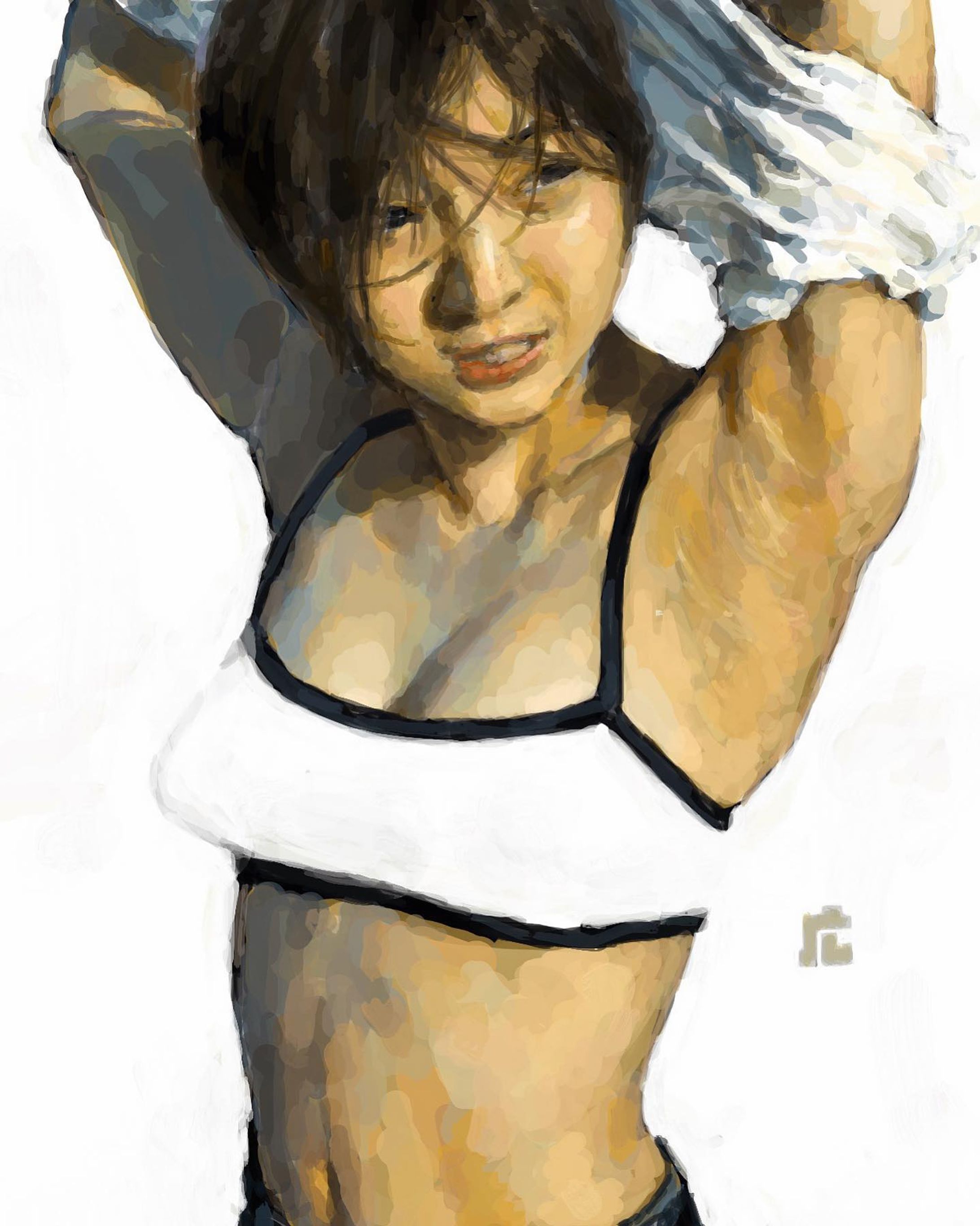 https://twitter.com/kyogo/status/1279298170279743488?s=21
　
#広末涼子 #模写 #人物画 #pixivsketch-1