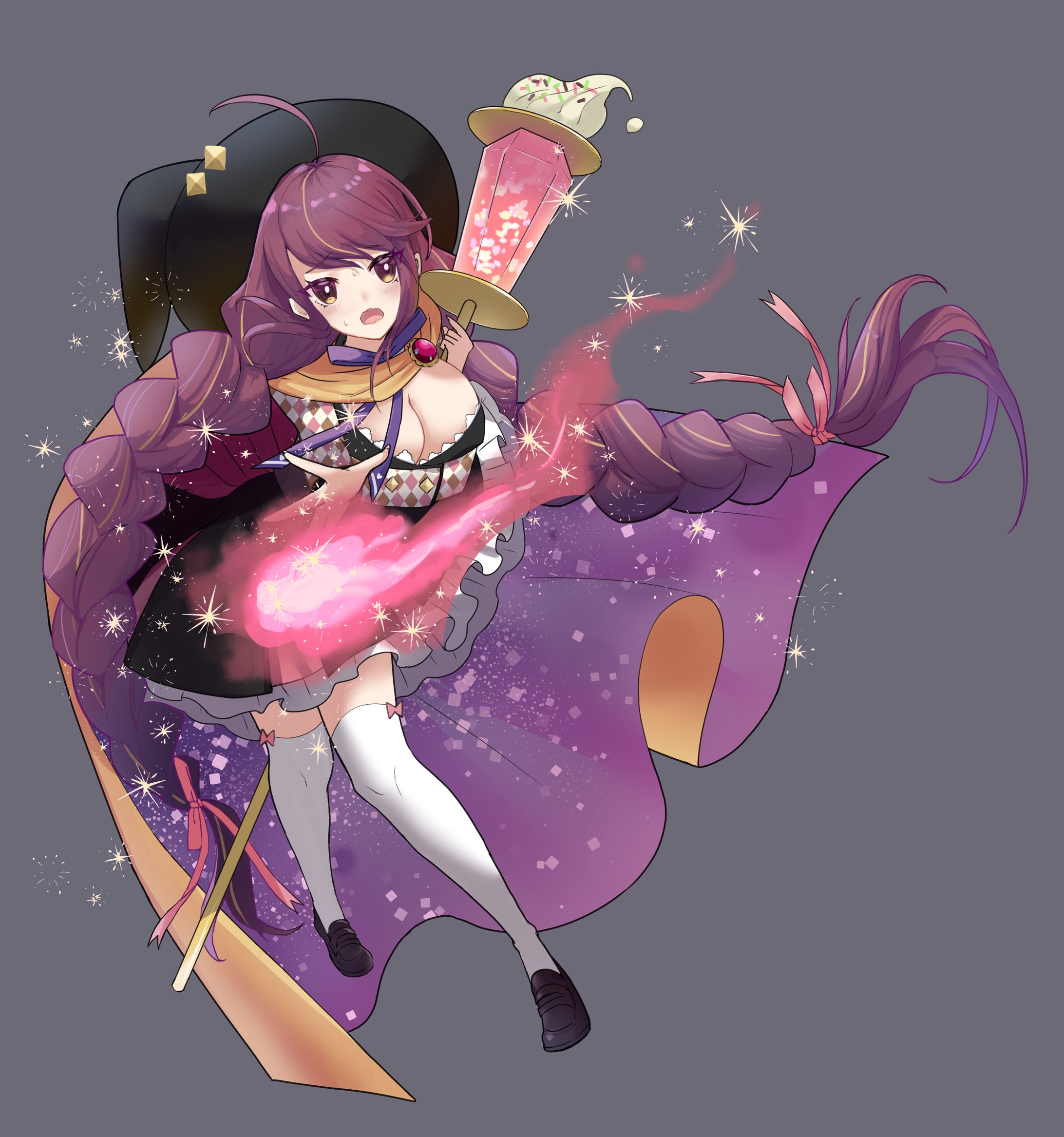 魔女っ子ちゃん　イラスト-1