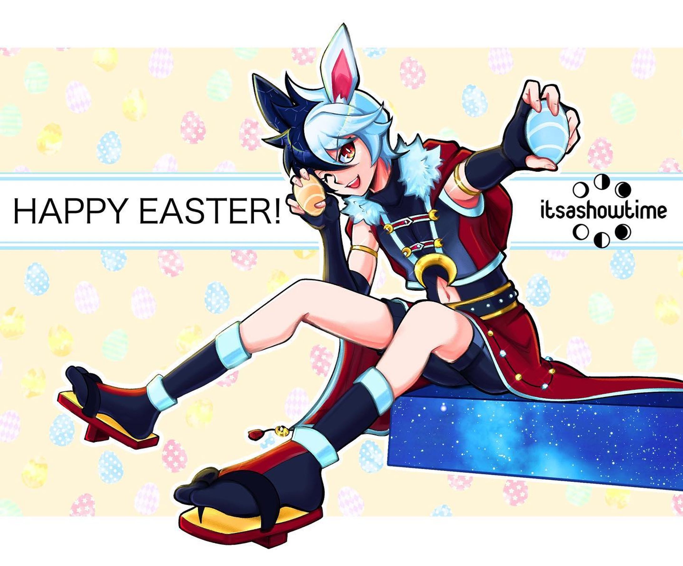 Hope you had a lovely Easter!
-
#webtooncanvas #webtoon #yugioh #ygo #yugiohvrains2 #vrains2 #gyokuto #lunephasefmgyokuto #lunephasegyokuto #ocart #rabbit #clipstudiopaint-1