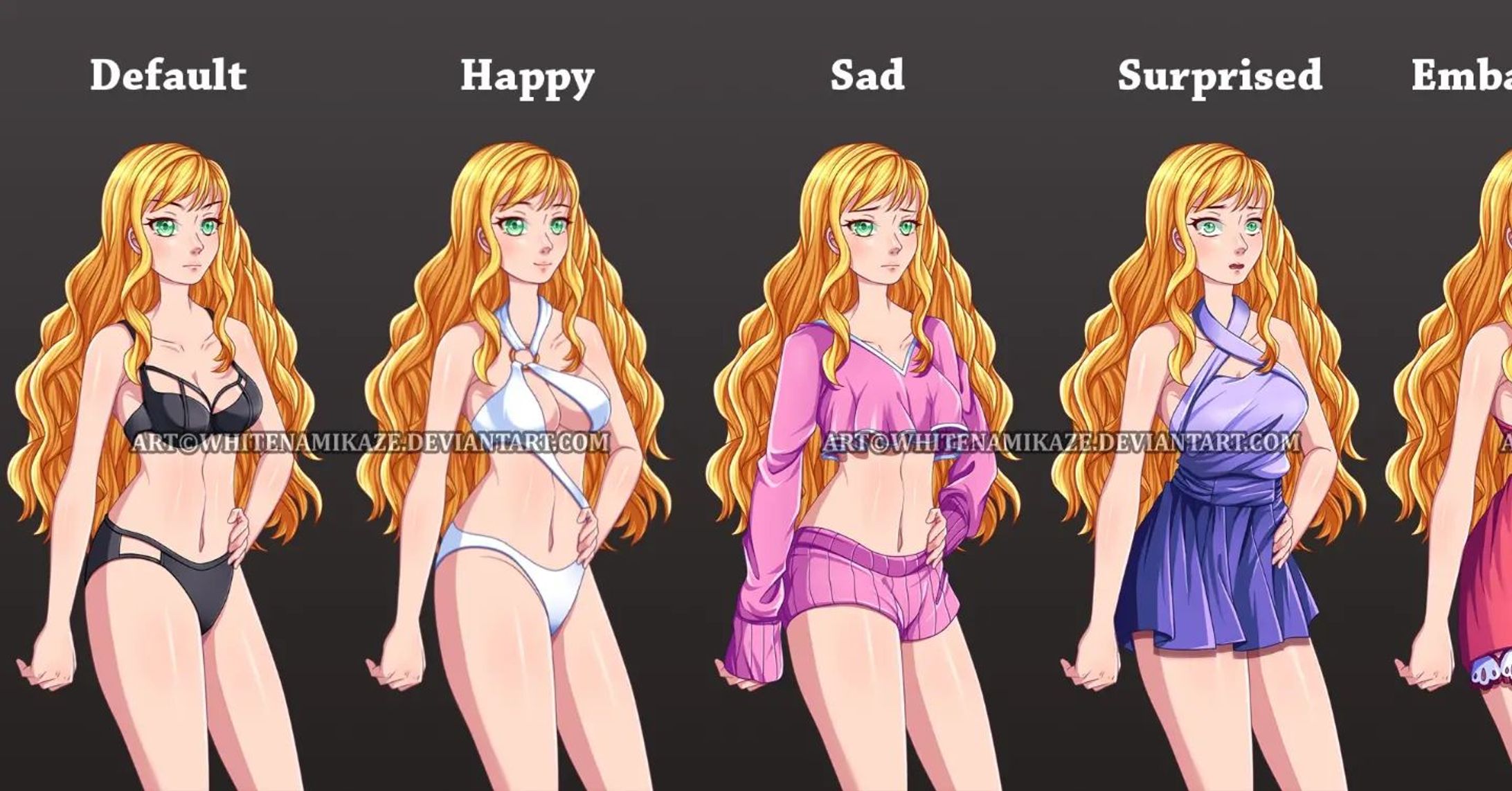 Commission for nosky12

Character Sprite of the Main Character's best friend in his WIP games

DeviantArt : http://fav.me/917773753

Pixiv : https://www.pixiv.net/en/artworks/98728844

COMMISSION OPEN : http://fav.me/d8qyc2q

#Digital2D #CharacterDesign #AnimeManga #anime #girl #moe #digital #commissisonopen #whitenamikaze #art #expressions #pose #originalcharacter #curlyhair #blondehair #charactersprite #visualnovel #wipgame #gameart #pajamas #underwear #armor #casual clothes-1