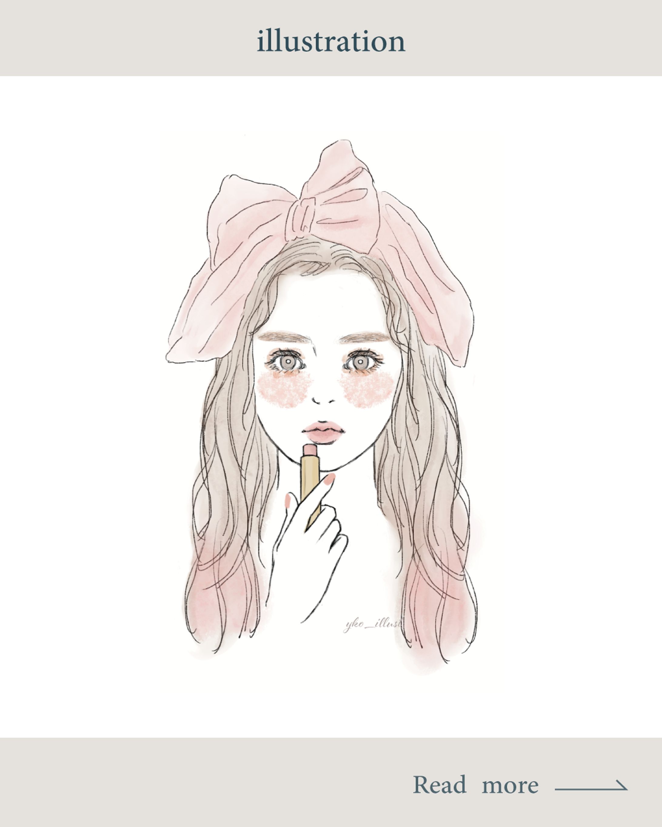 名刺ファッションイラスト-1