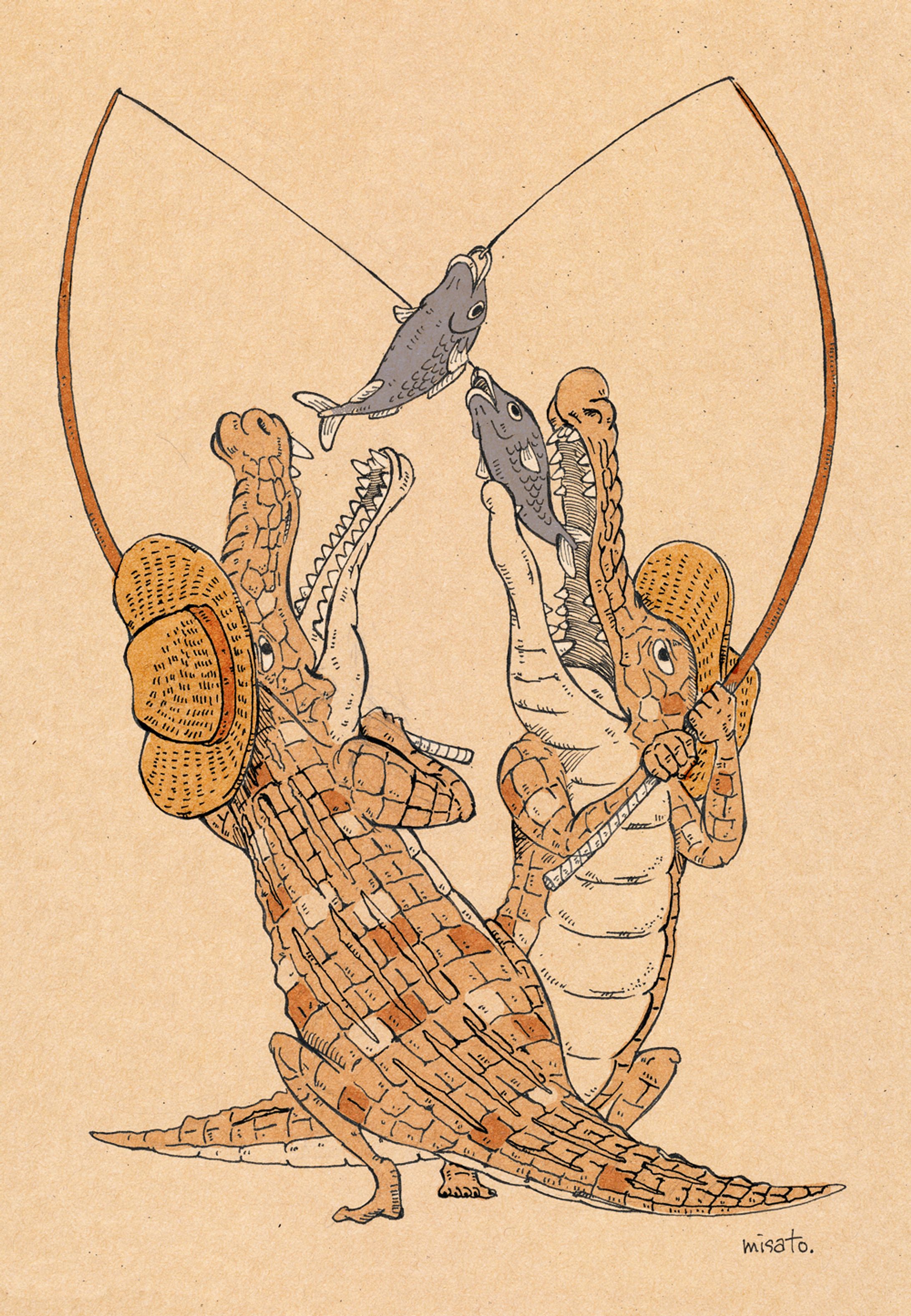 釣り合う二匹-1