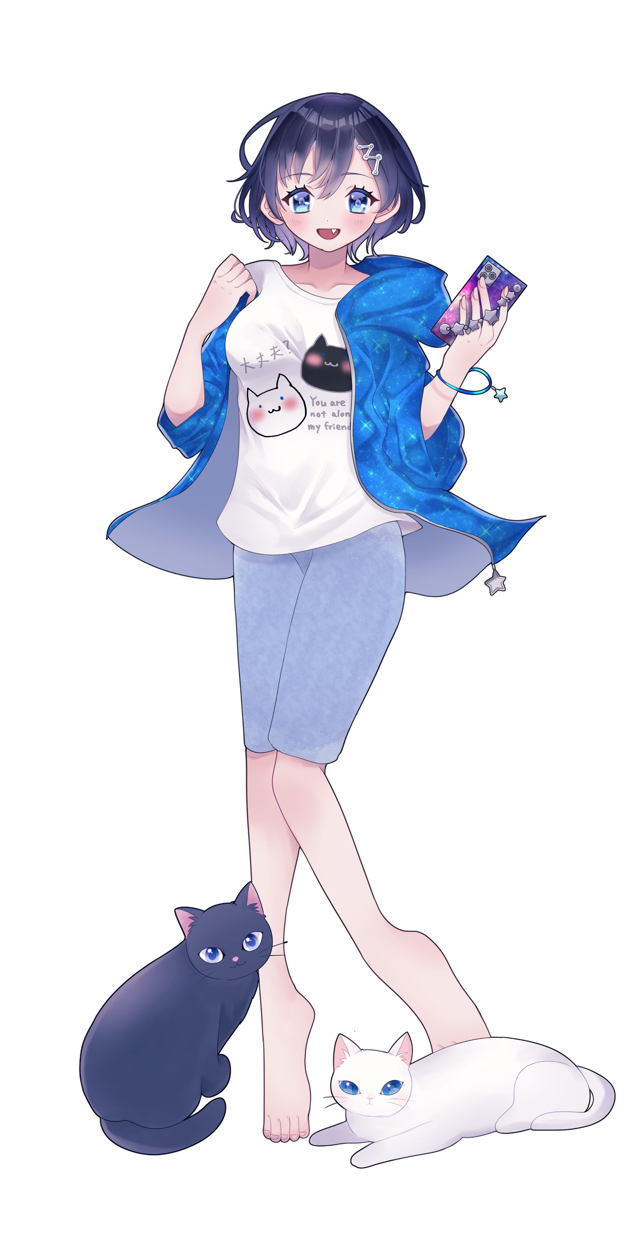 もちもち餅子様　立ち絵　服装＋表情差分-1