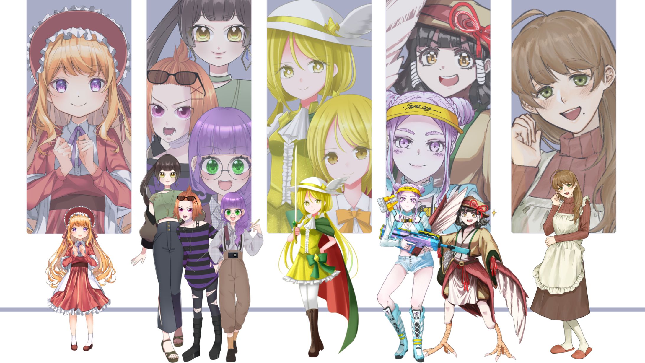 描いていただいたTRPG立ち絵イラスト-1