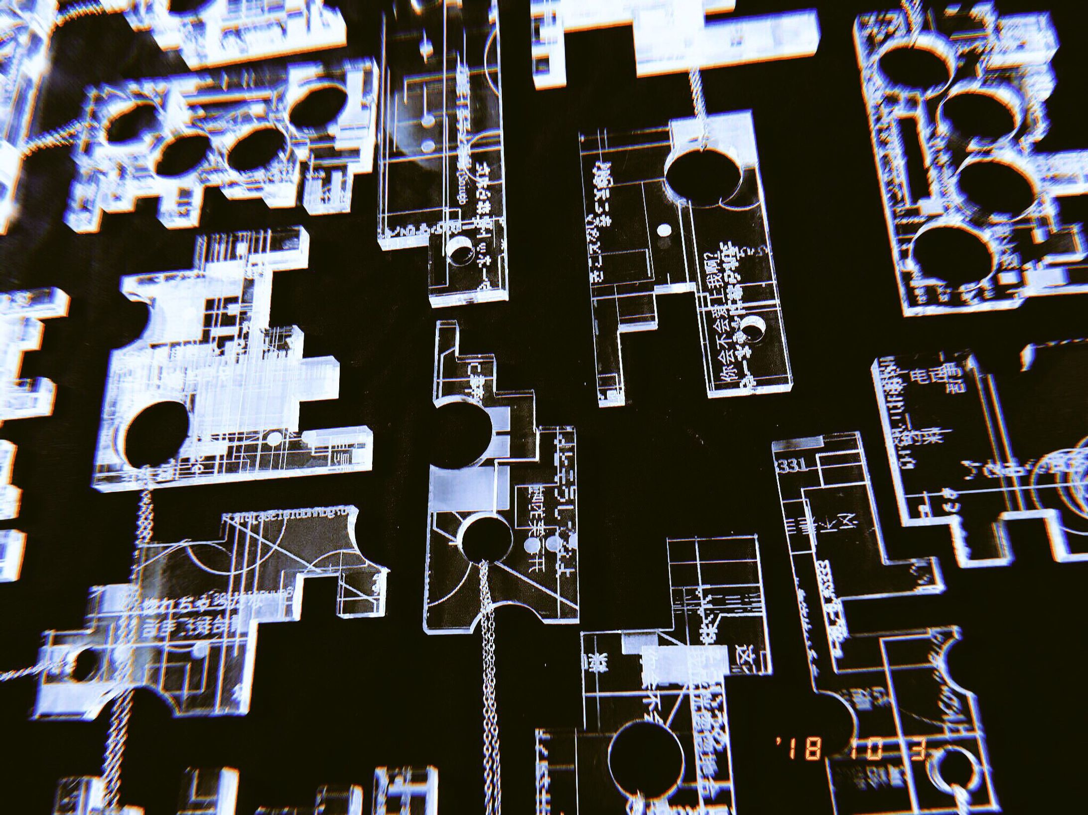 aclylic.ネックレス《言葉の端々》-1