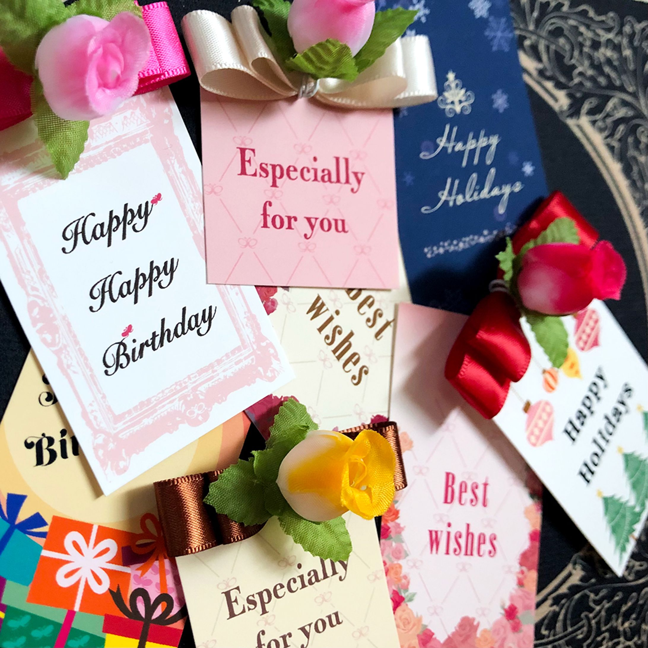 Rose Cocon gift wrapping cards-1