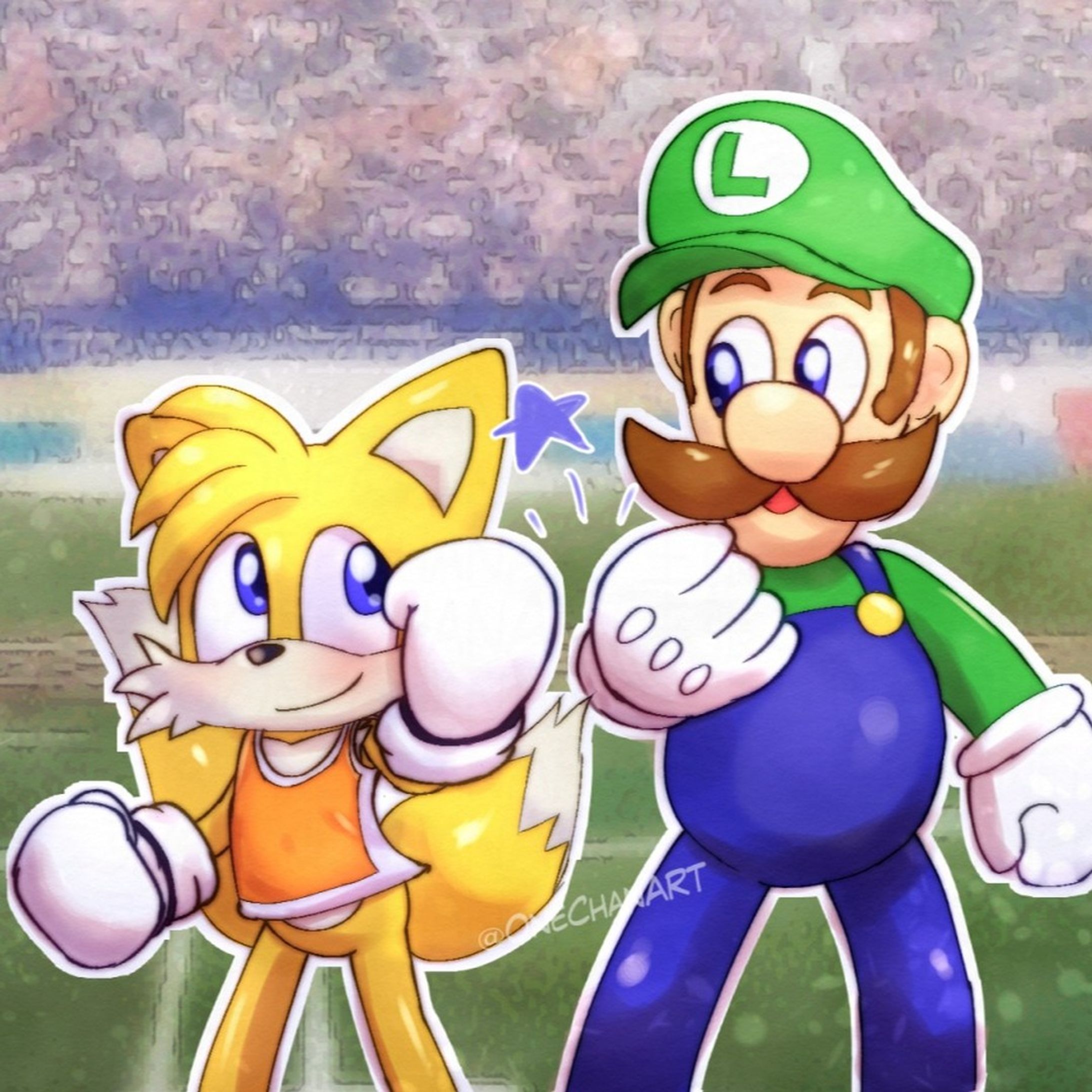 best sidekicks!
.
.
.
.
.
#mario #mariobros #mariofanart #luigi #marioandsonic #tailc #tailsthefox #milesprower #sonic #sonicthehedgehog #sonicfanart #ソニかつ #ルイージ #テイルス-1