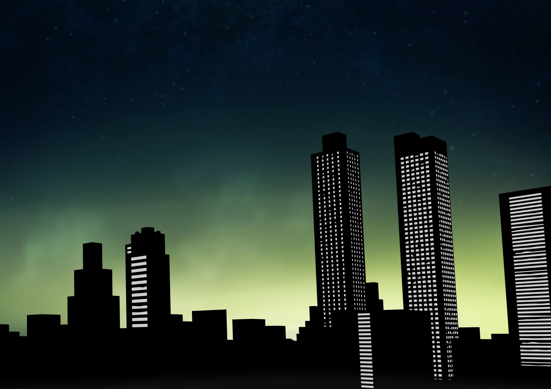 3Dアセット使用・夜空-1