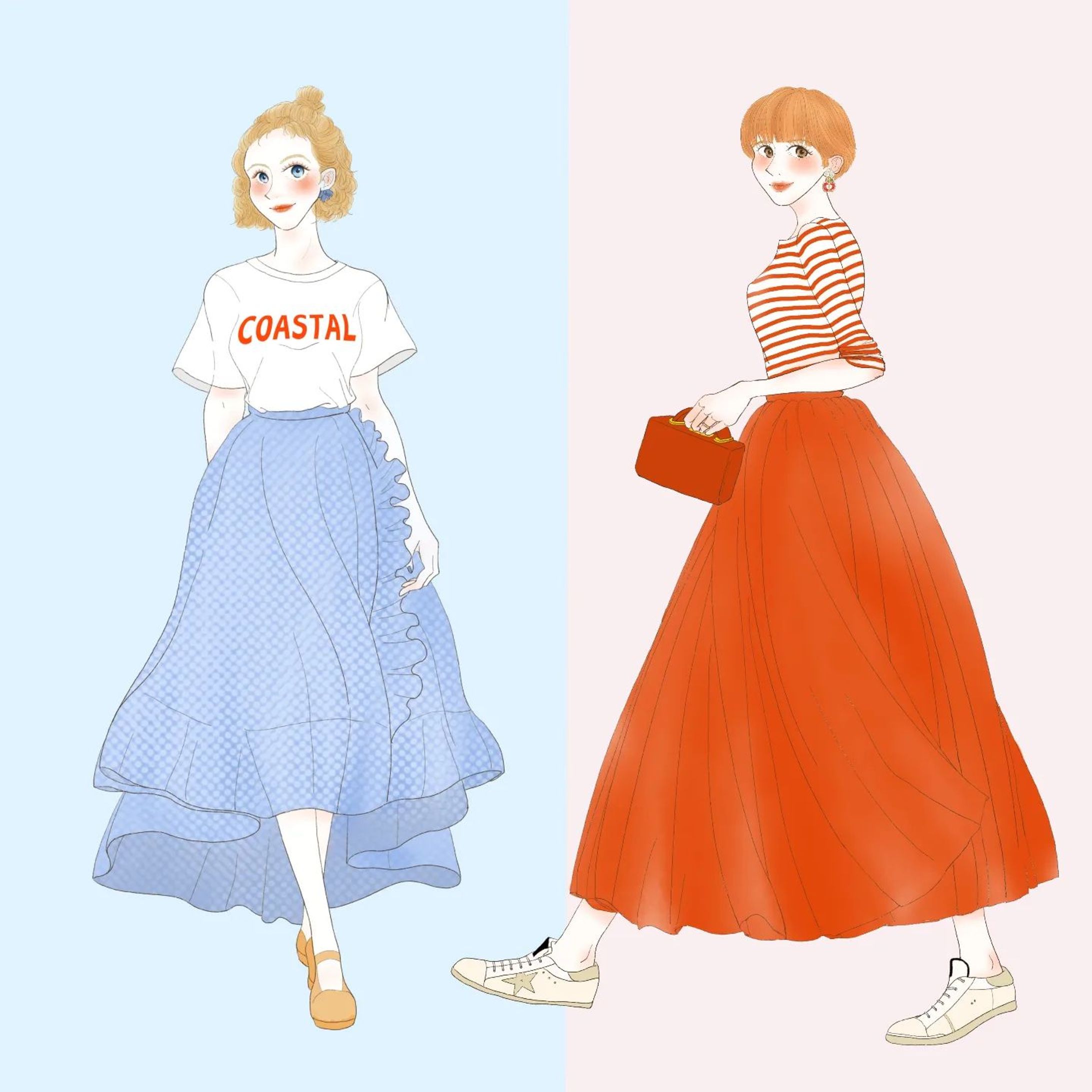 おはようございます☀️🙋‍♀️❗

本日は過去絵の全身イラストを、
まとめました🎵

今日は、25度まで暖かくなるみたい!
今のところ曇っててそんな雰囲気ないんだけどなぁ。
素敵な一日となりますように✨✨

#illustration #illustrator #drawing  #ガールズイラスト #ファッション #fashion #ファッションイラストレーター #ファッションイラスト  #girl #絵 #art #ファッションスナップ #女の子イラストを描くのが好き #ヘアースタイル #メイク #アイコン作成 #ファッション好きな人と繋がりたい  #女性イラスト-1
