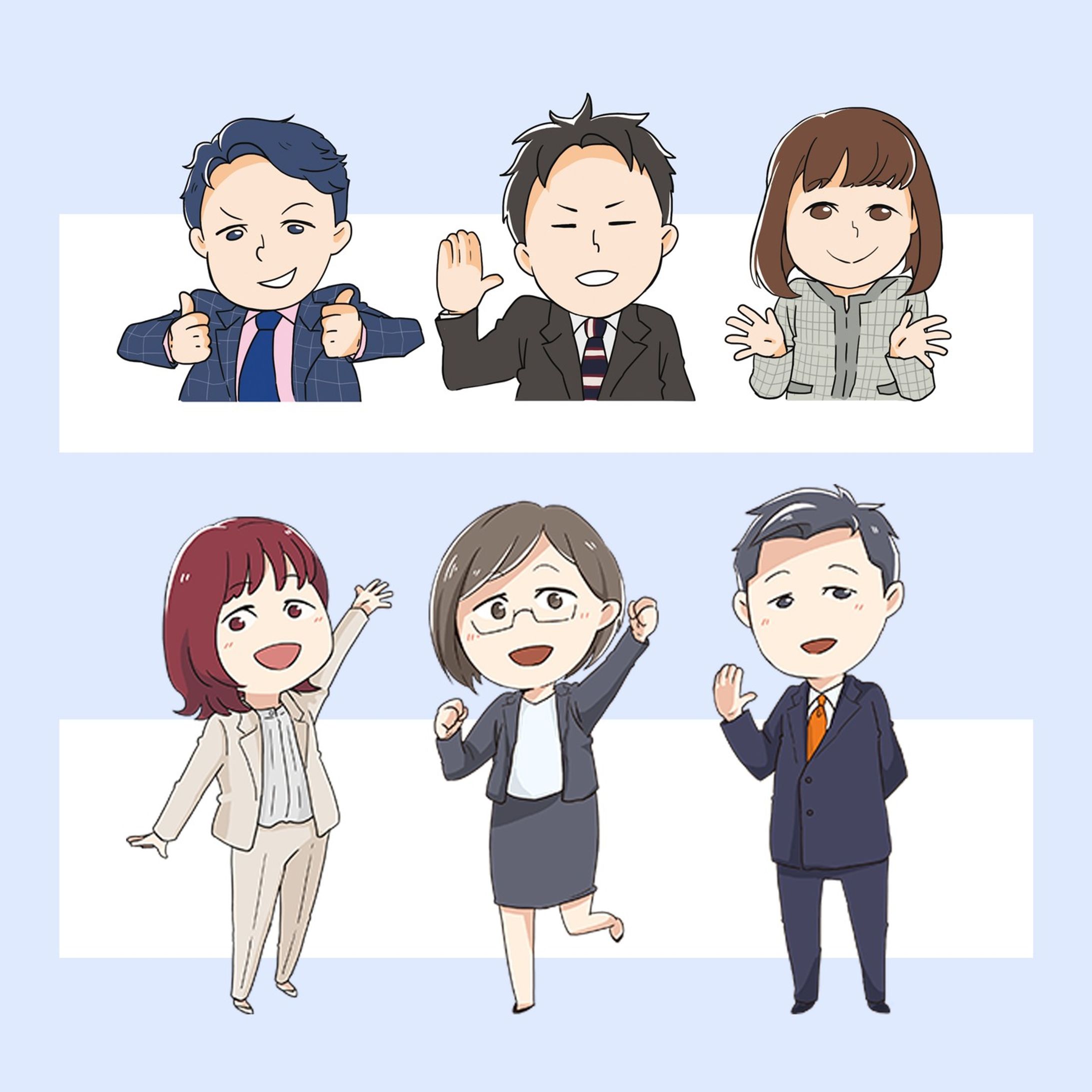 企業の新卒採用担当者様のSNSやPR用のSDキャラを描かせていただきました。

#sdキャラ #snsアイコン #イラスト-1