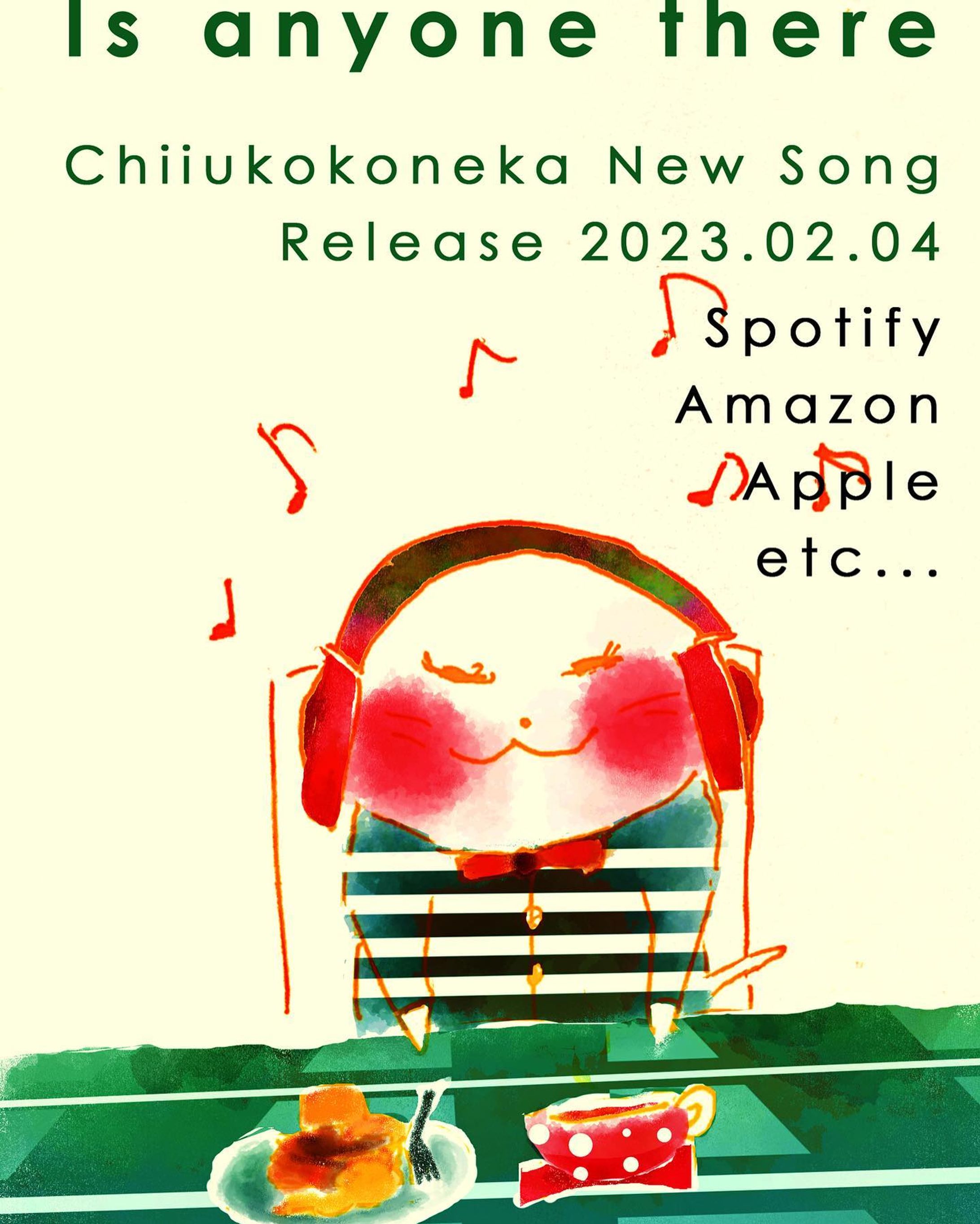 Chiiukokoneka New Song
『Is anyone there』
Release 2023.02.04
Spotify
Amazon 
Apple
etc...

#artwork
#illustration
#キリトリセカイ
#アート
#絵-1