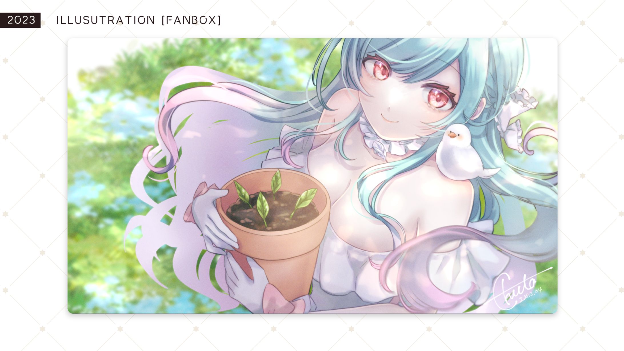 [FANBOXリクエストイラスト] 羽舞クラリス様 [2023/04]-1