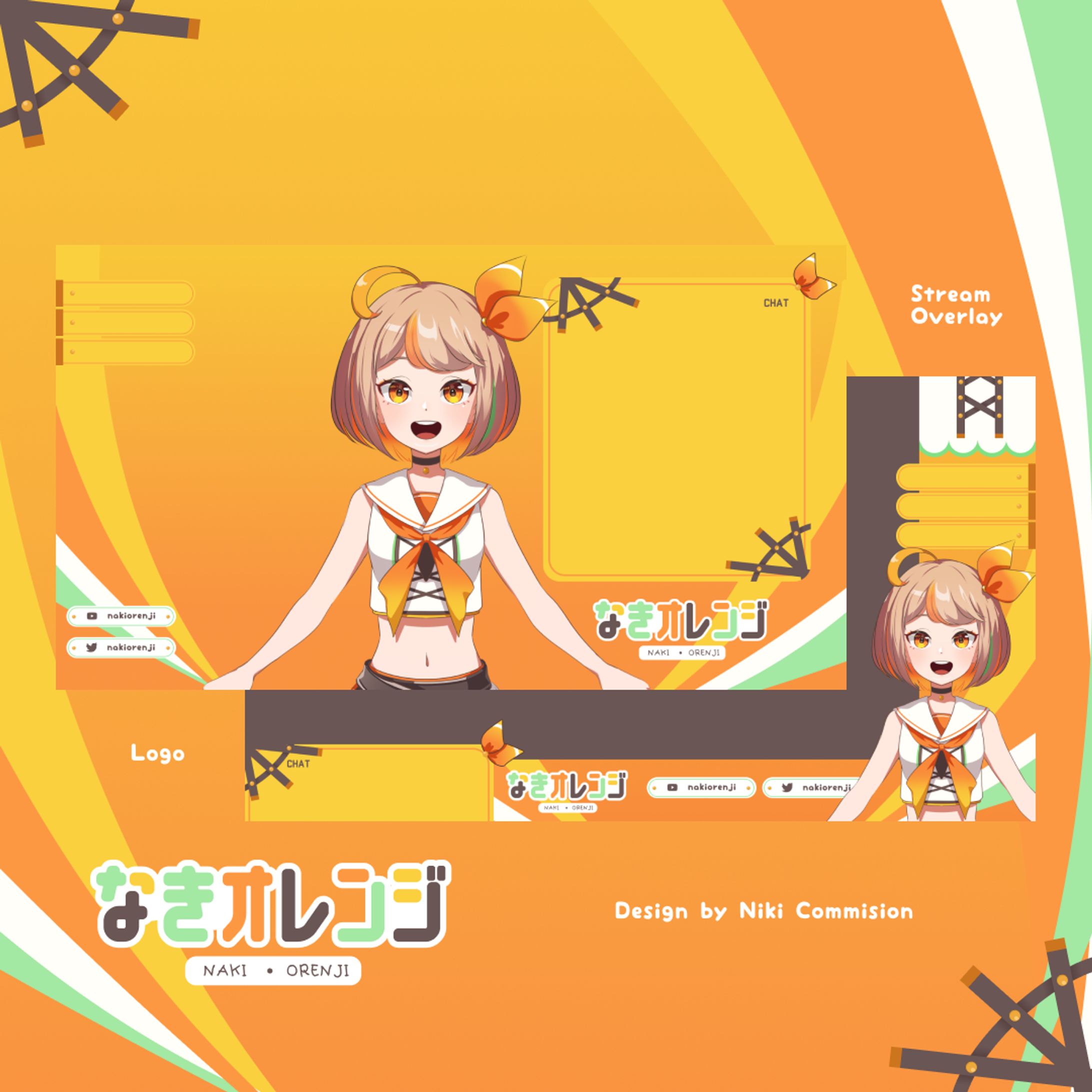 Overlay Gameplay and Just Chatting Naki Orenji-1