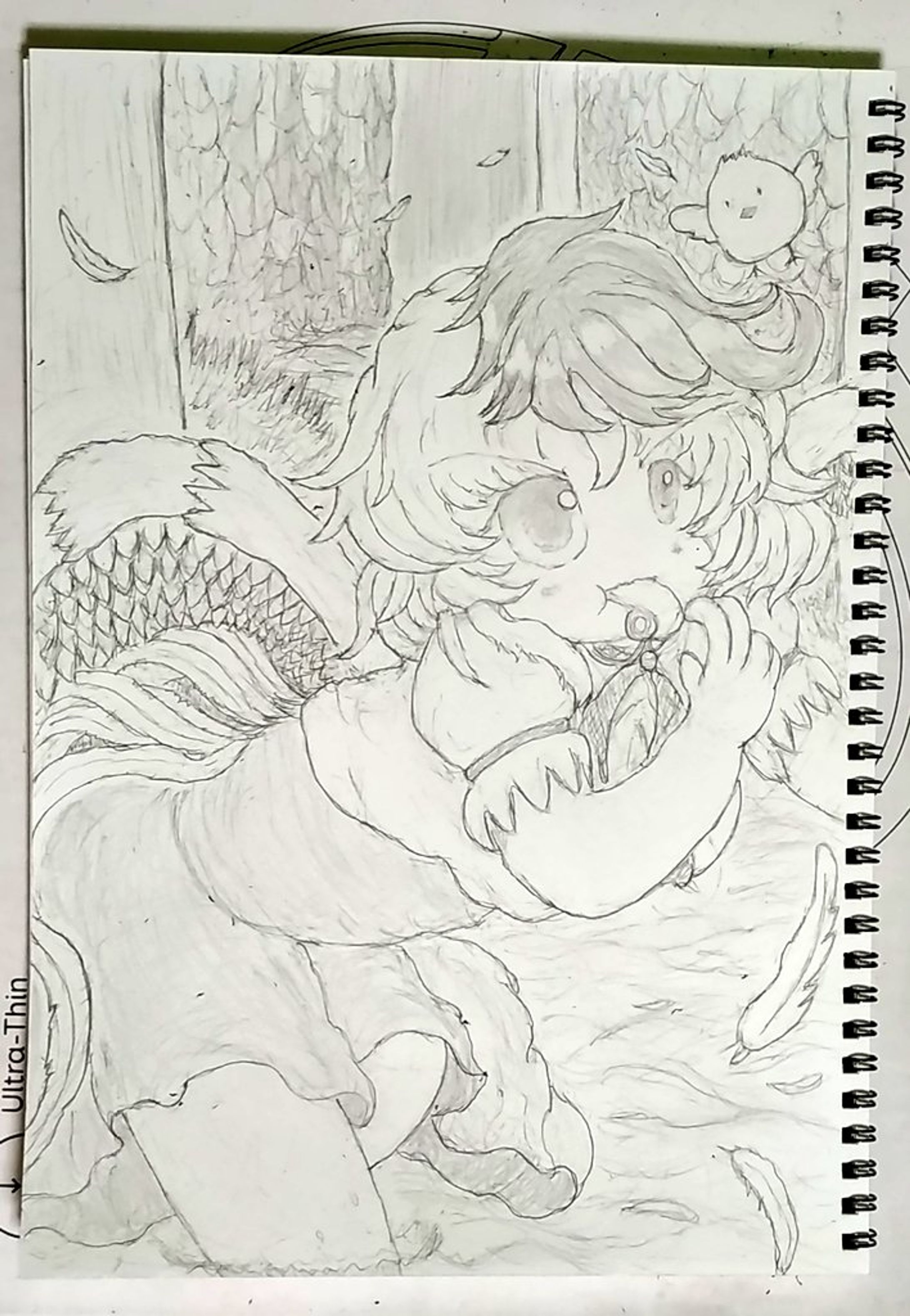 【東方鉛筆画】庭渡久侘歌-1