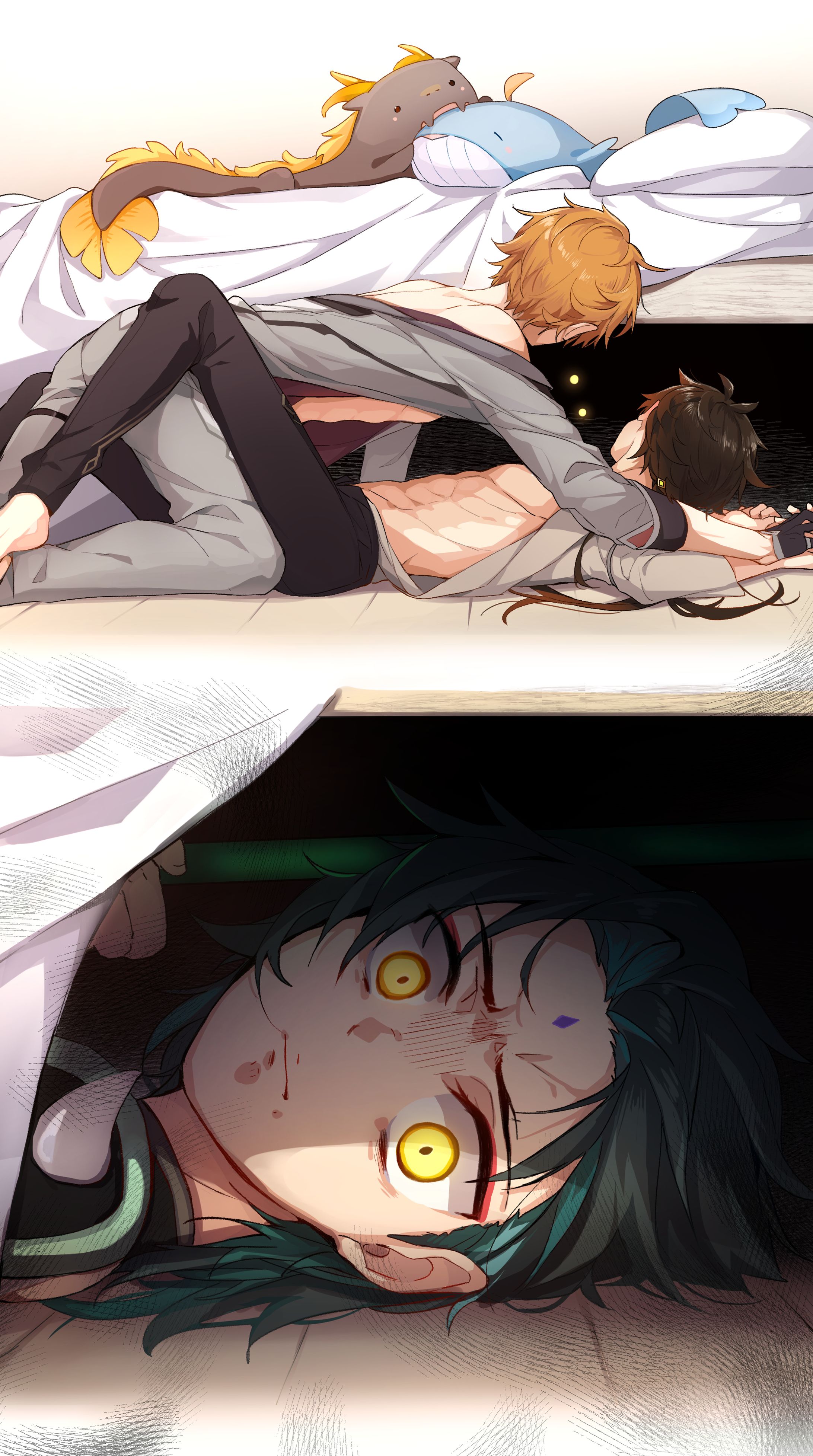 【nsfw?】Xiao under the bed (2 pages)-1