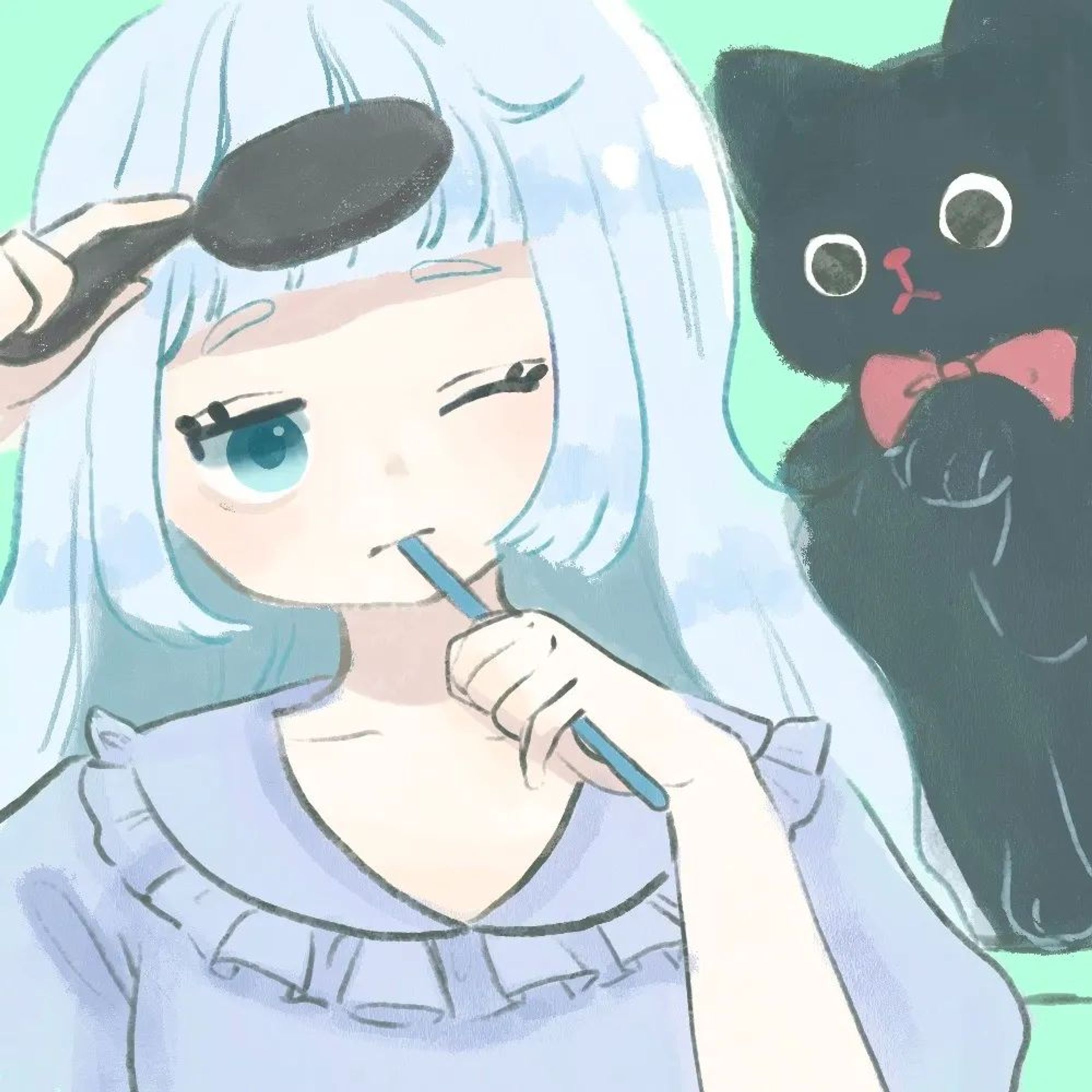 😪🐱

#illustration
#artstagram
#アート 
#art
#artwork
#painting
#그림
#いらすとぐらむ
#イラスト好きと繋がりたい
#followme
#likeforlikes
#instagood
#kawaiiart
#girl
#cat
#女の子
#猫
#ゆるゆる
#ほのぼの
#朝
#イラスト-1