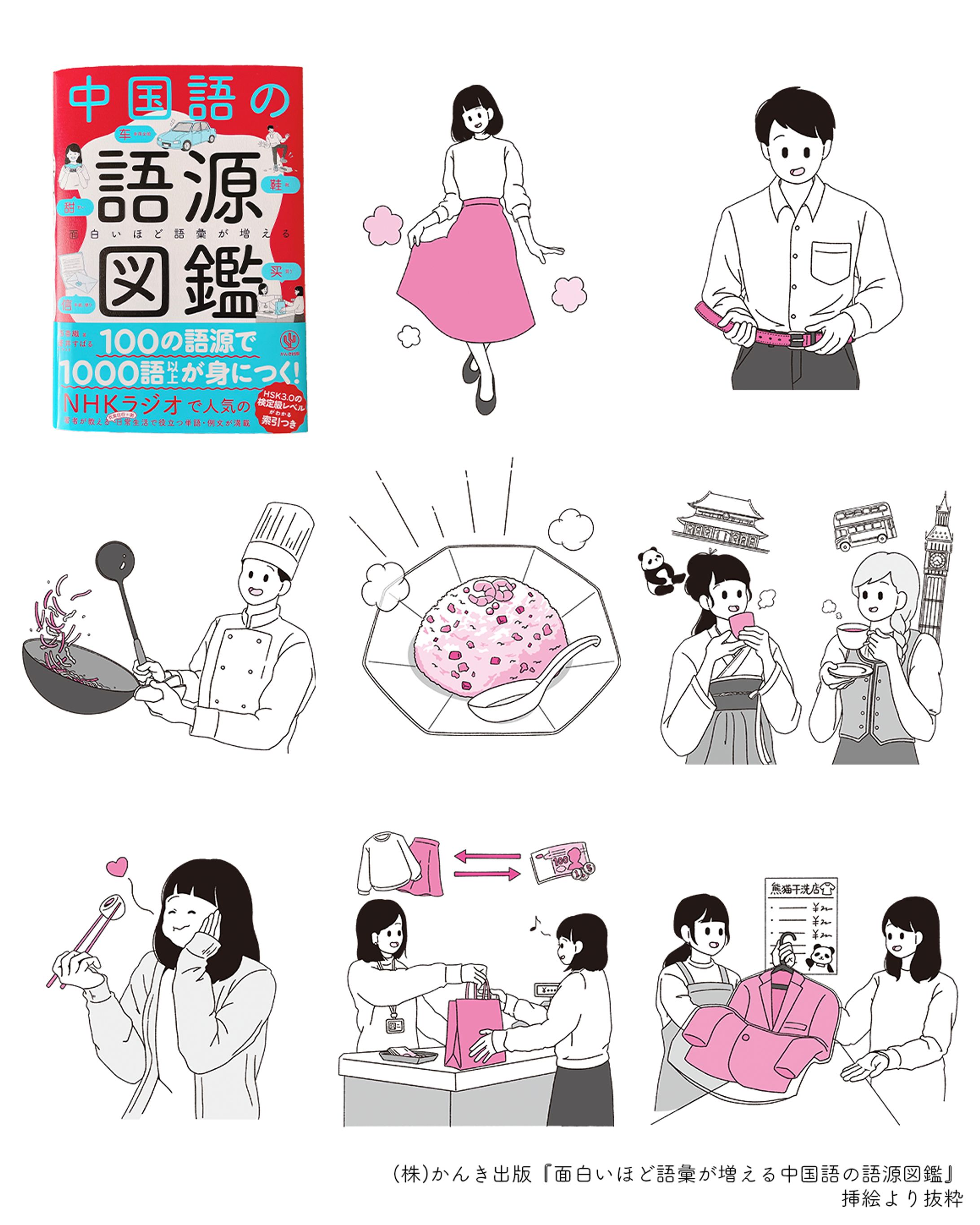 『面白いほど語彙が増える 中国語の語源図鑑』挿絵-1