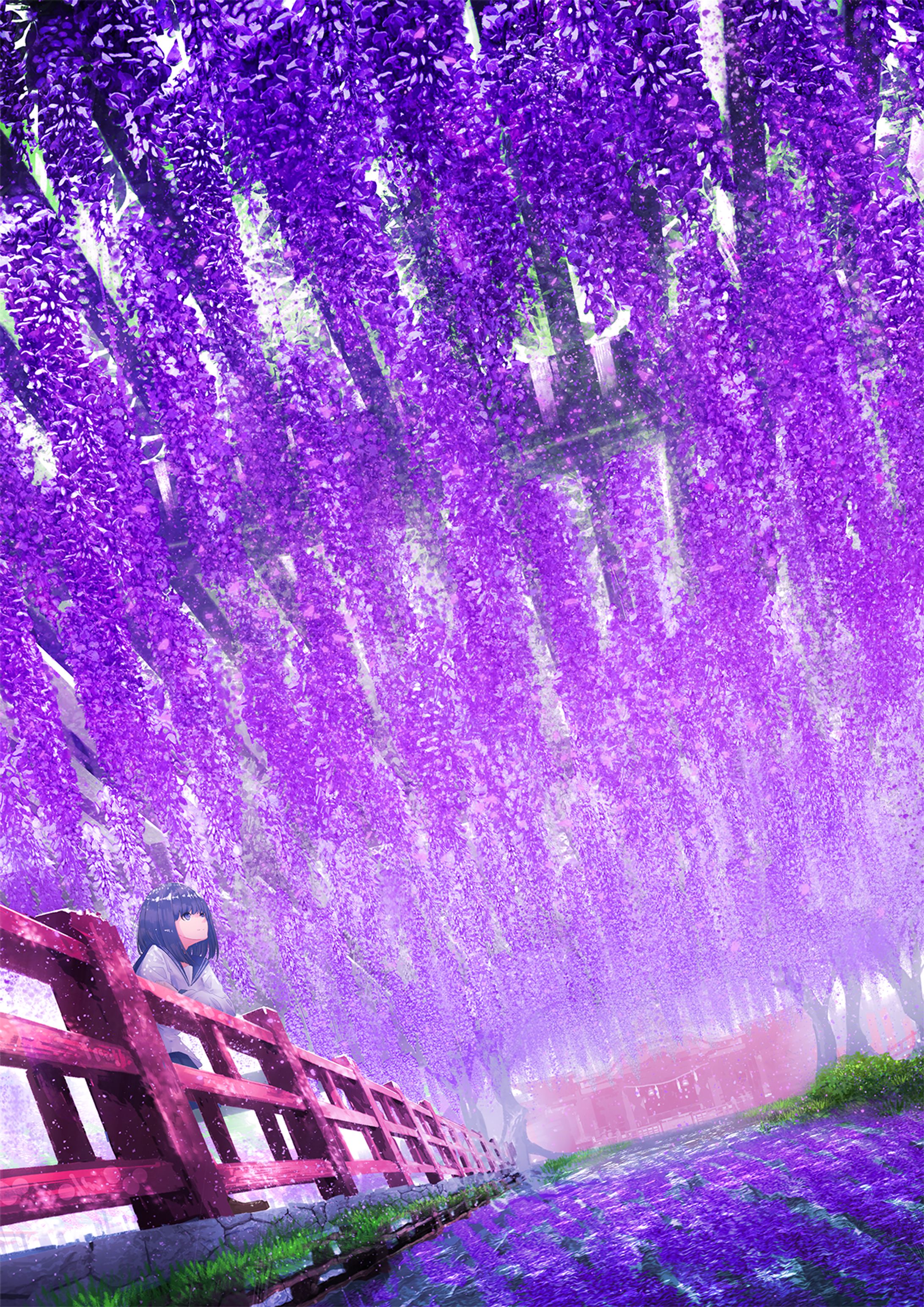 亀戸天神社「藤まつり」ビジュアルイラスト-1