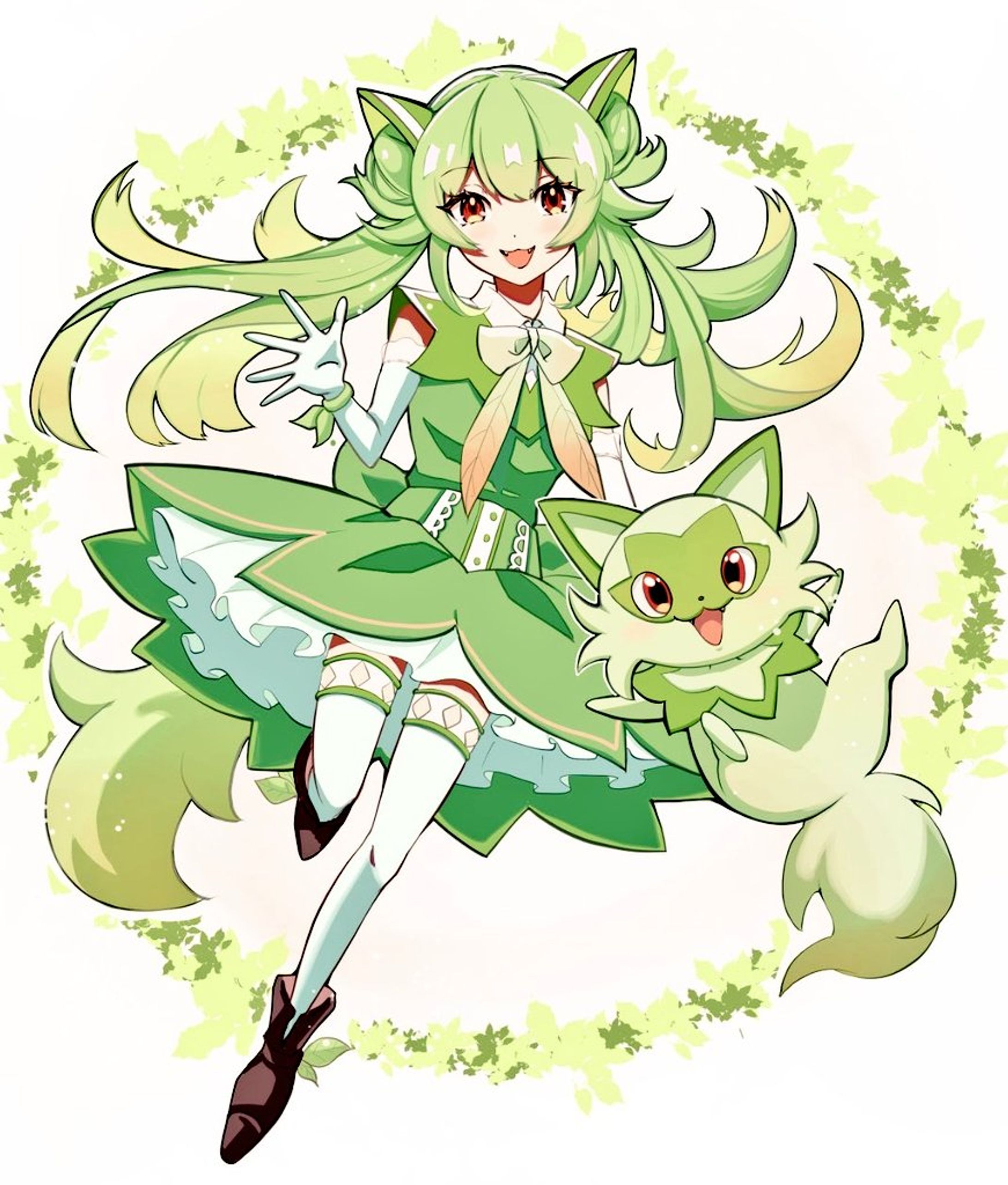 2次創作　ニャオハの擬人化-1