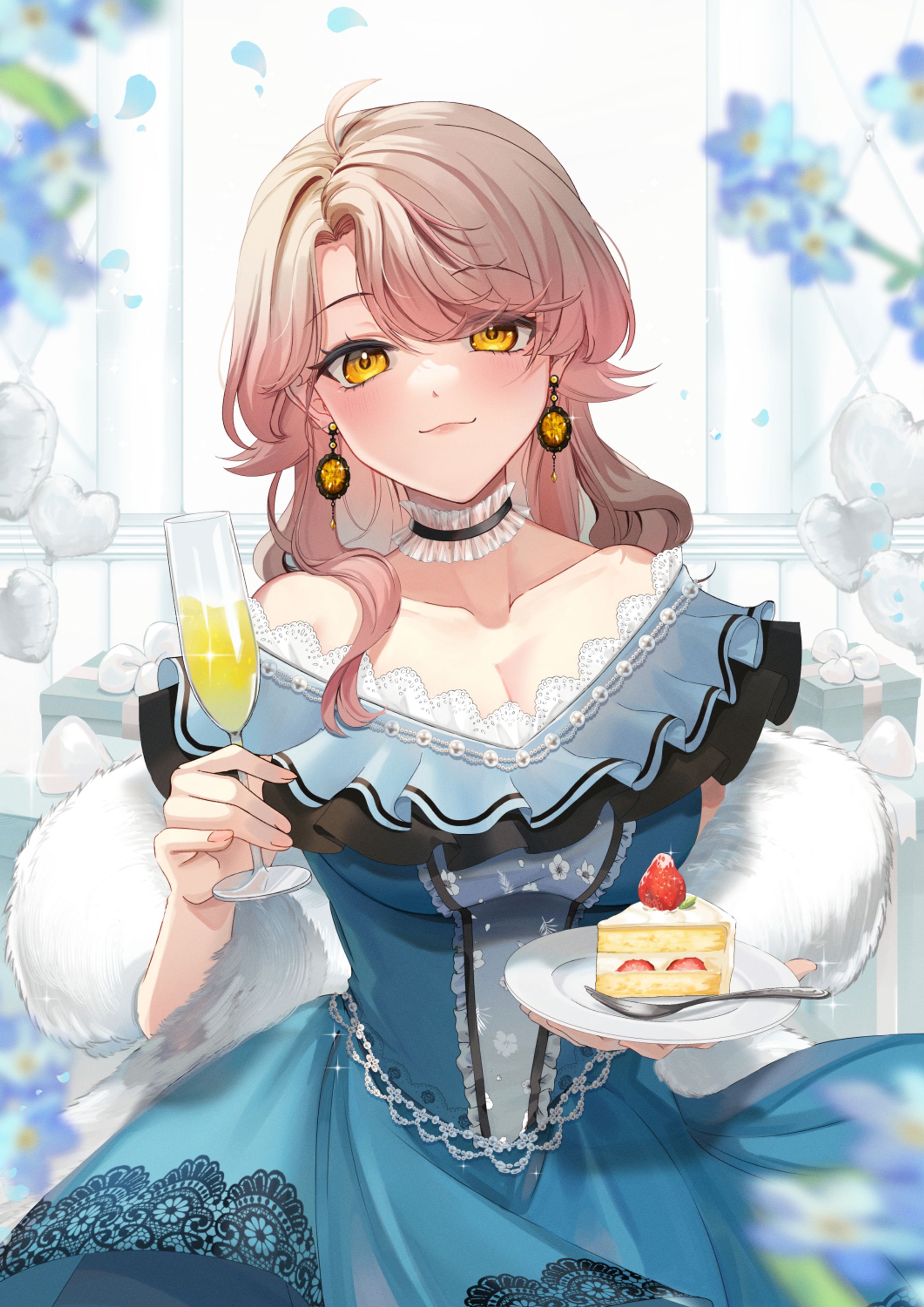 【イラスト】vtuberアライネコ_誕生日イラスト-1