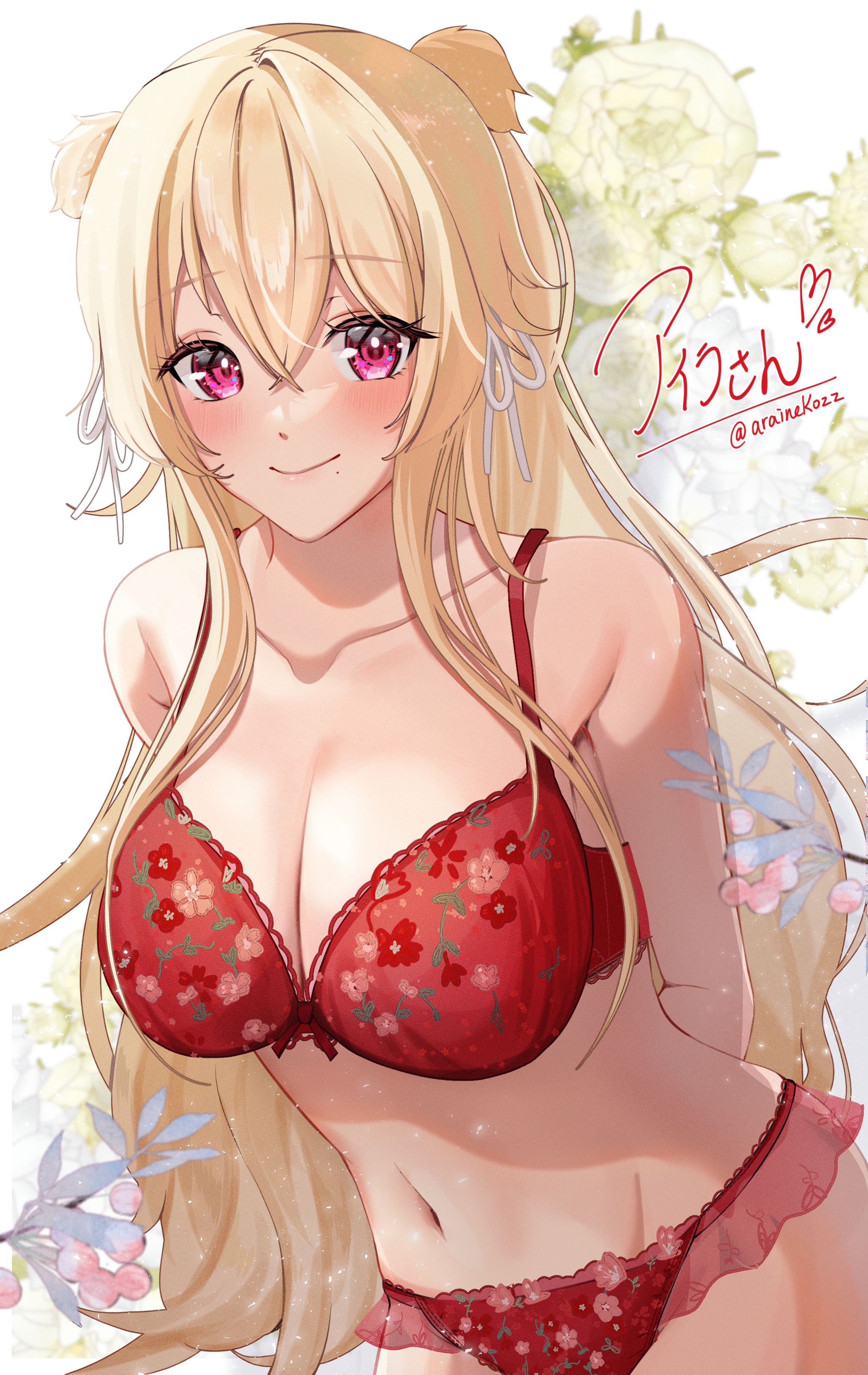 【イラスト】vtuber美嶋アイラ様_下着企画イラスト-1