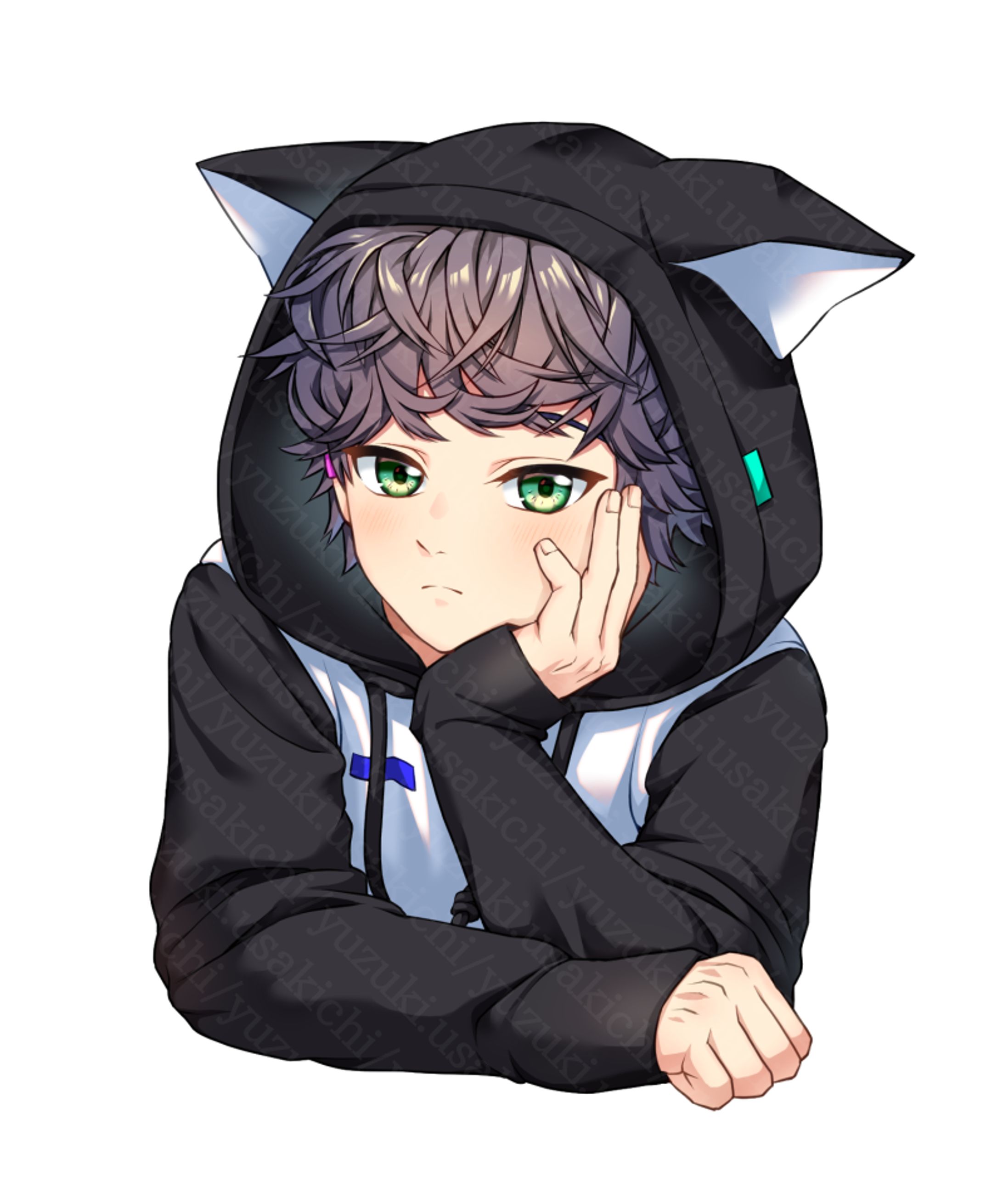 仕事絵（バストアップ）-1