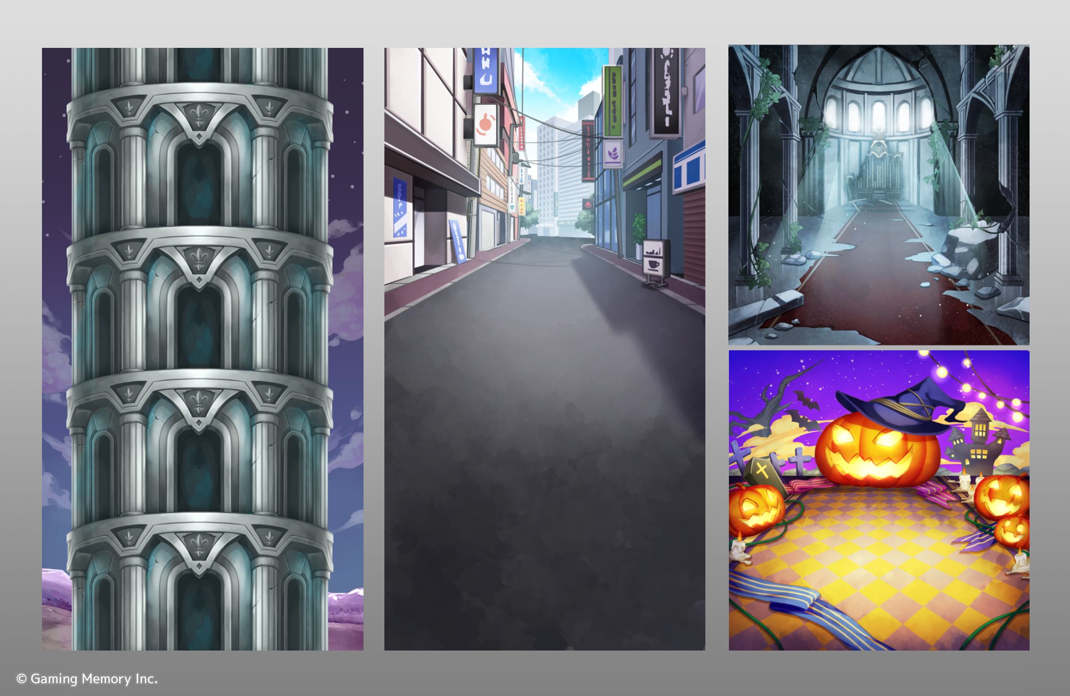 【実績】アプリゲーム　その他の制作物（背景、バナー、UI、漫画）-1