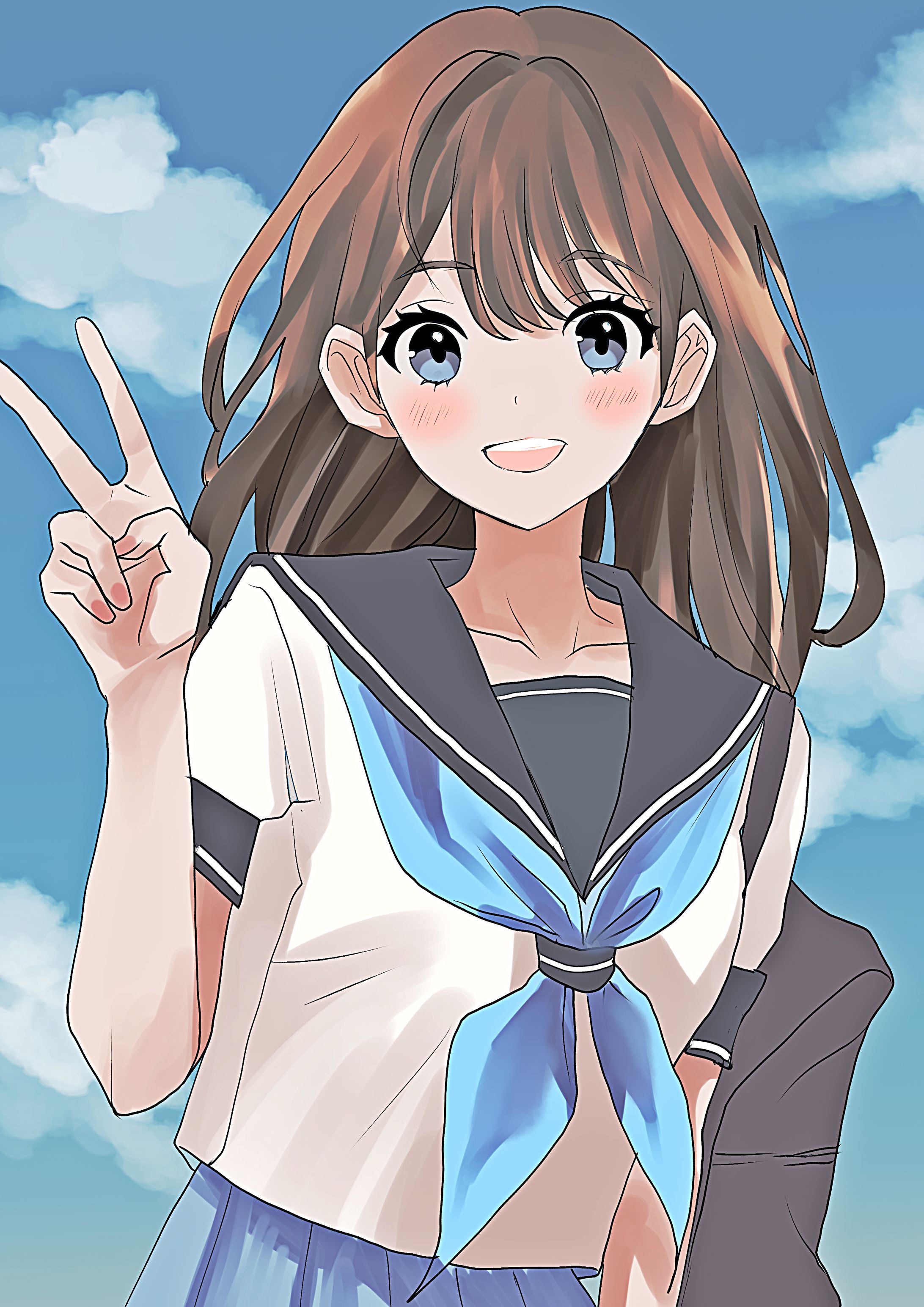 創作夏の少女-1