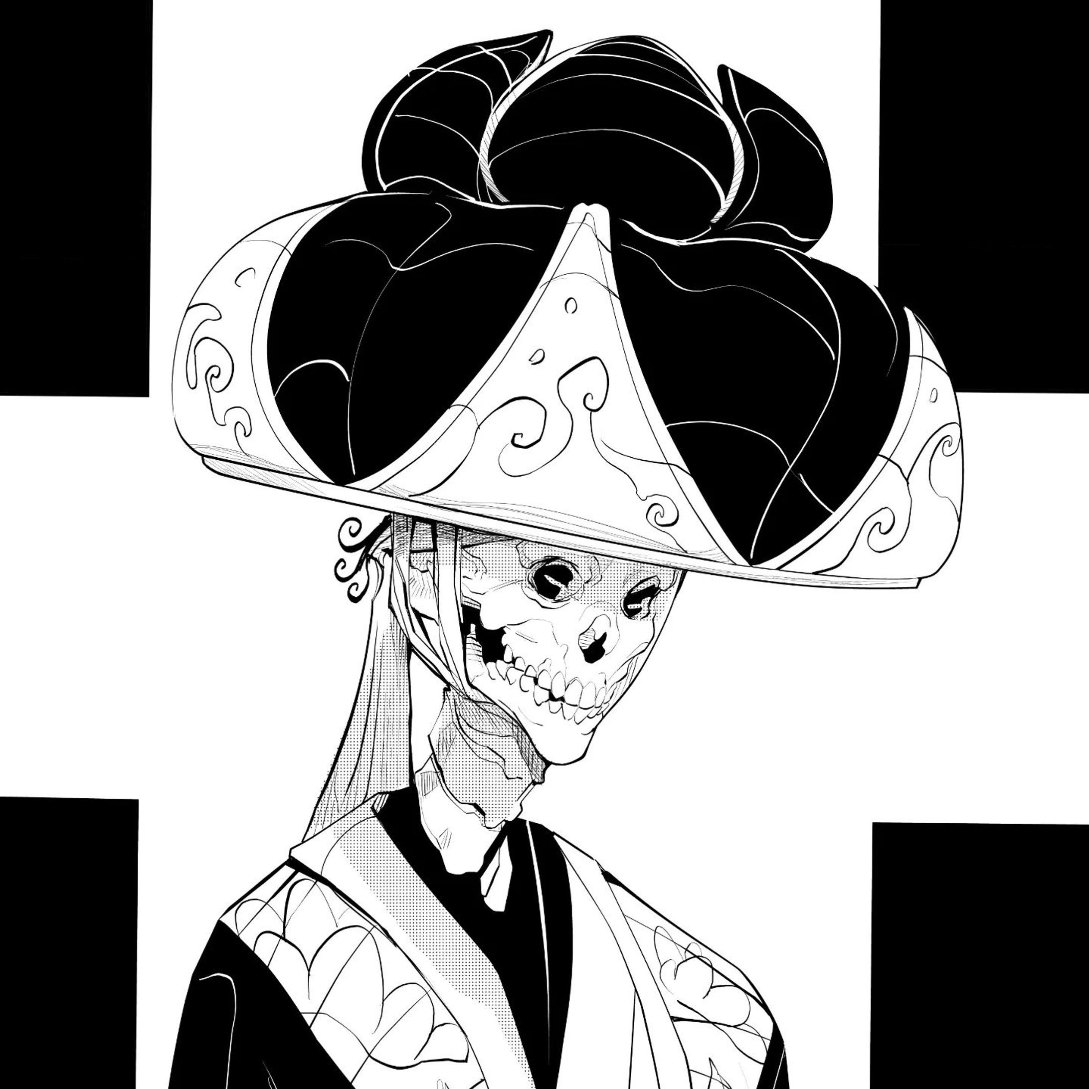 Queen 👑
#illustration #inking #skullart #skull #queen #hanagasa #okinawa #art #artwork #blackandwhite #イラスト##骸骨 #花笠 #沖縄#イラストレーター #skullqueen #線画#白黒イラスト #drawing-1