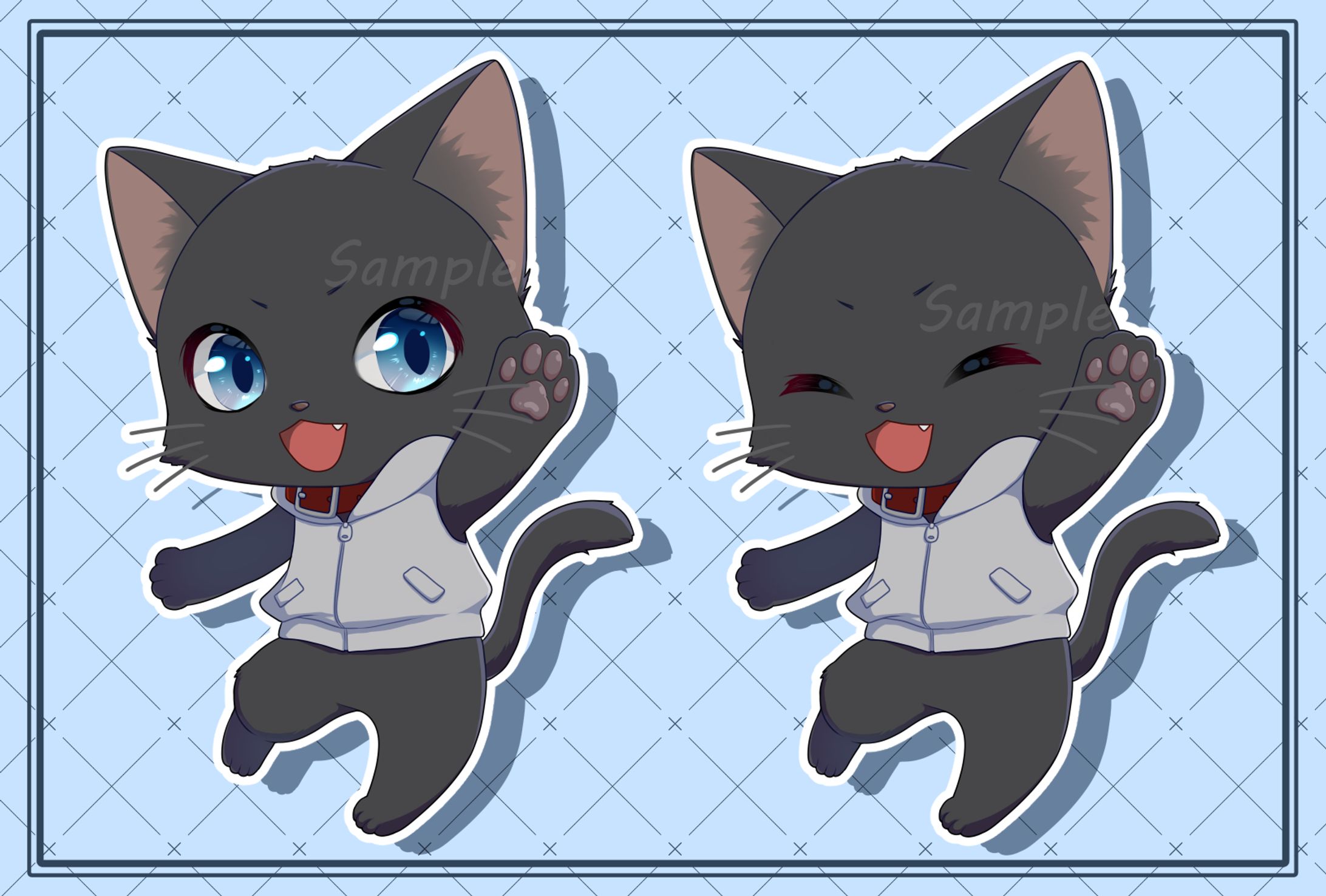 黒猫のにゃんた様デフォルメイラスト