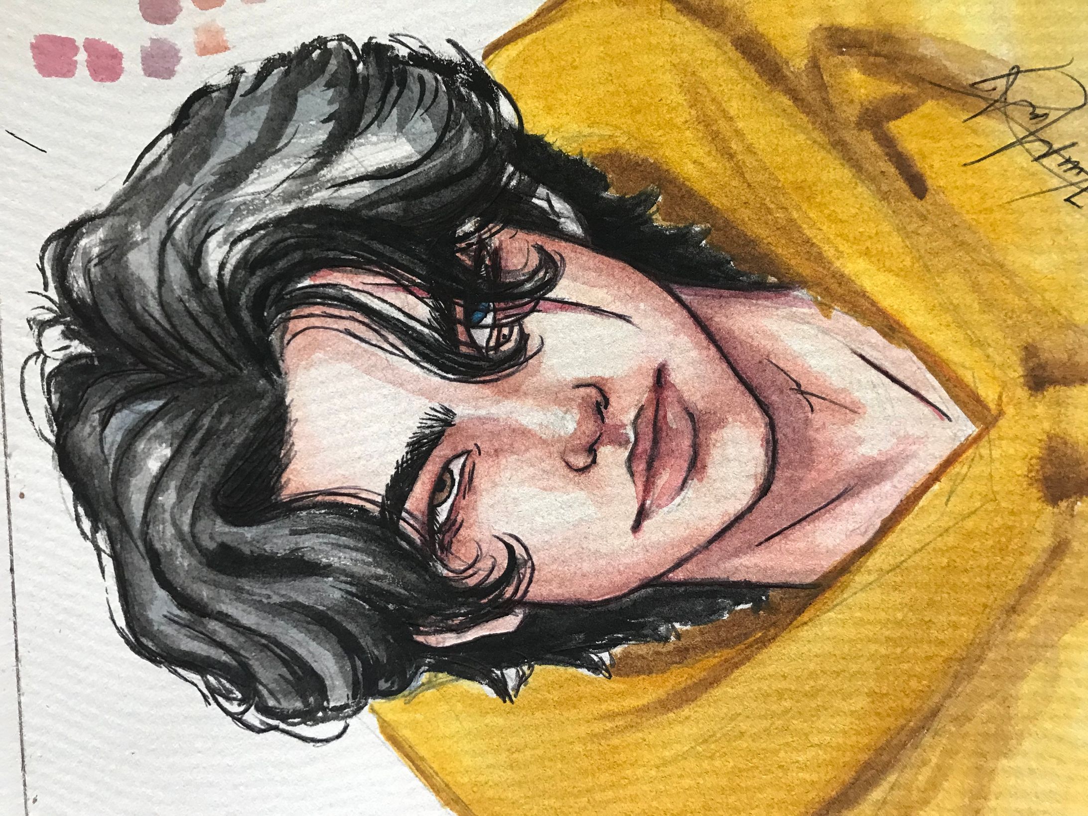Watercolor portraits (watercolor)-1