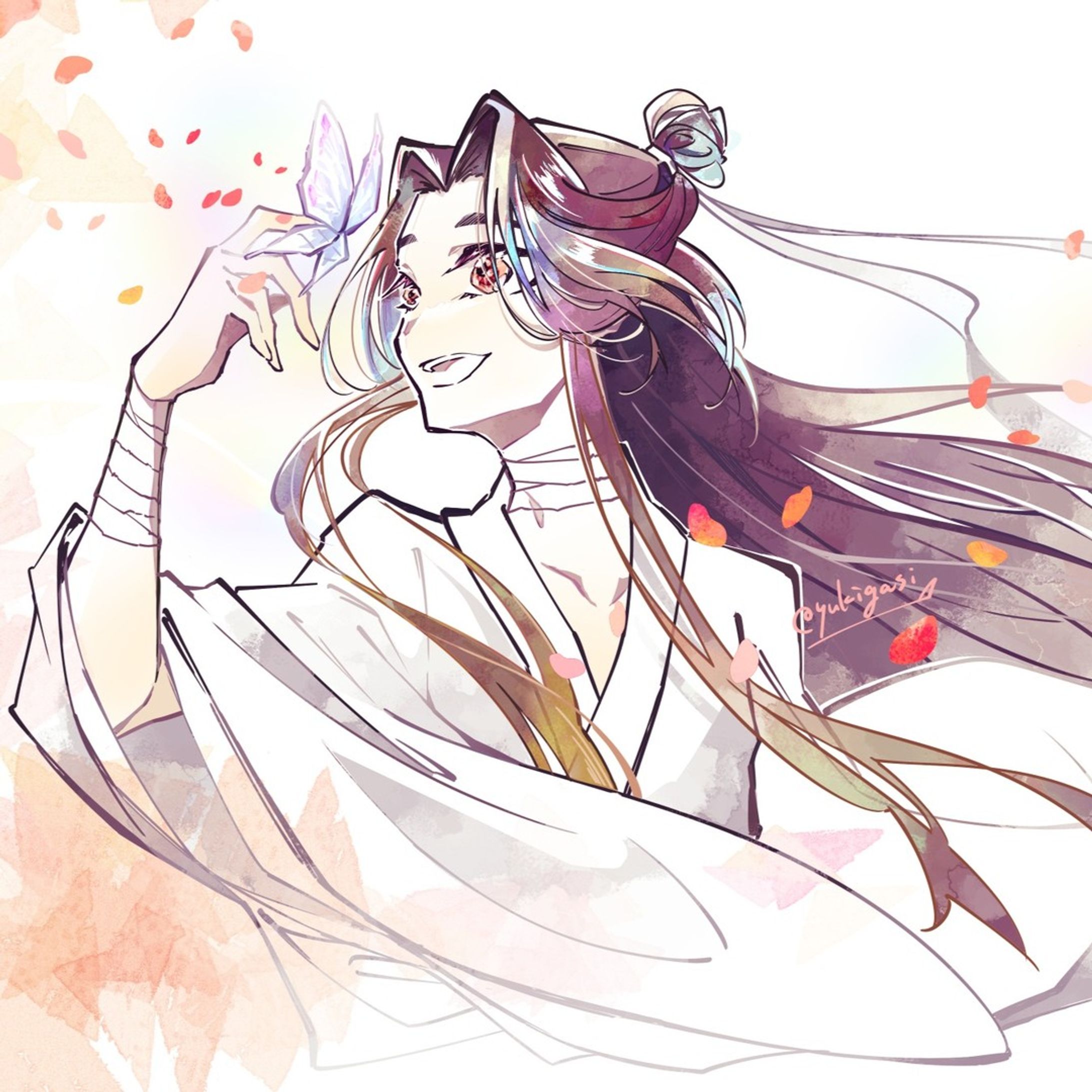 「「三郎啊！」
❄
❄
#天官赐福 #谢怜 #xielian #tgcf #illustration #illust #illustgram #drawing #art #イラスト #イラストグラム-1