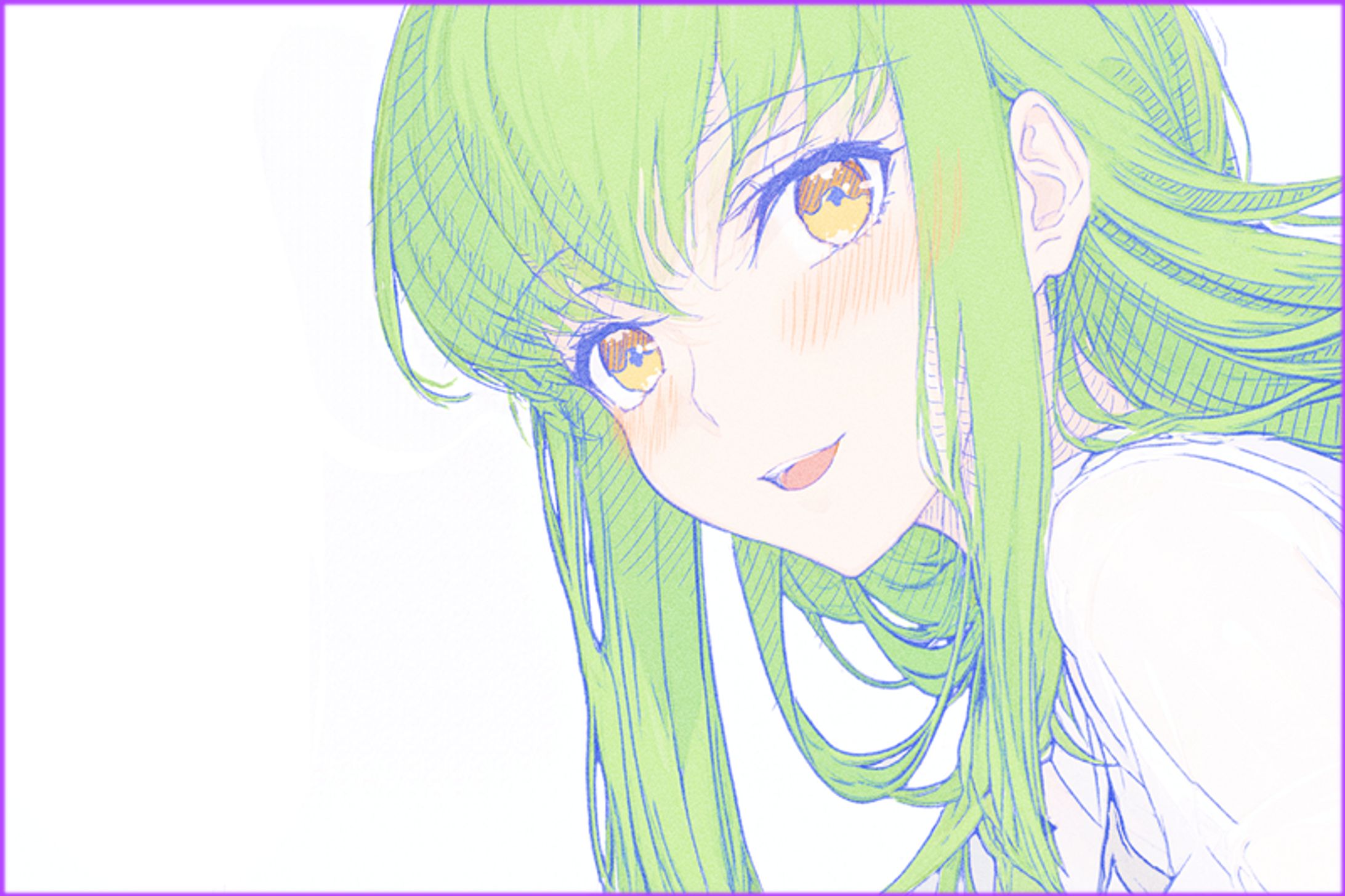 コードギアス『C.C.さん』【こねぬいの画集】｜「kawaii」斜線塗りのこねぬいさん。-1