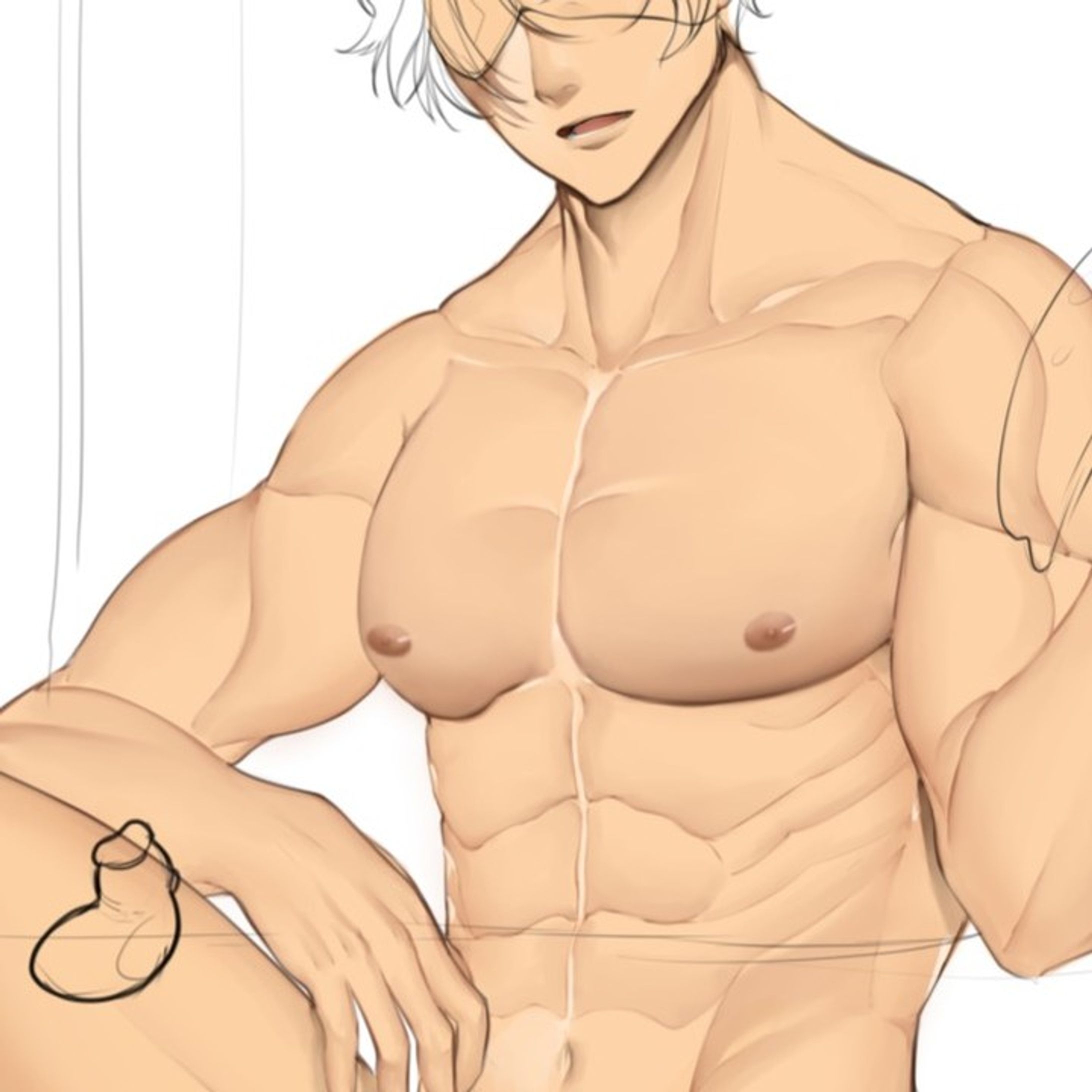 #wip special tag @boos.cream 
note: this is just for fun and practice lol
#anime #manga #ikemen #bara #oc-1
