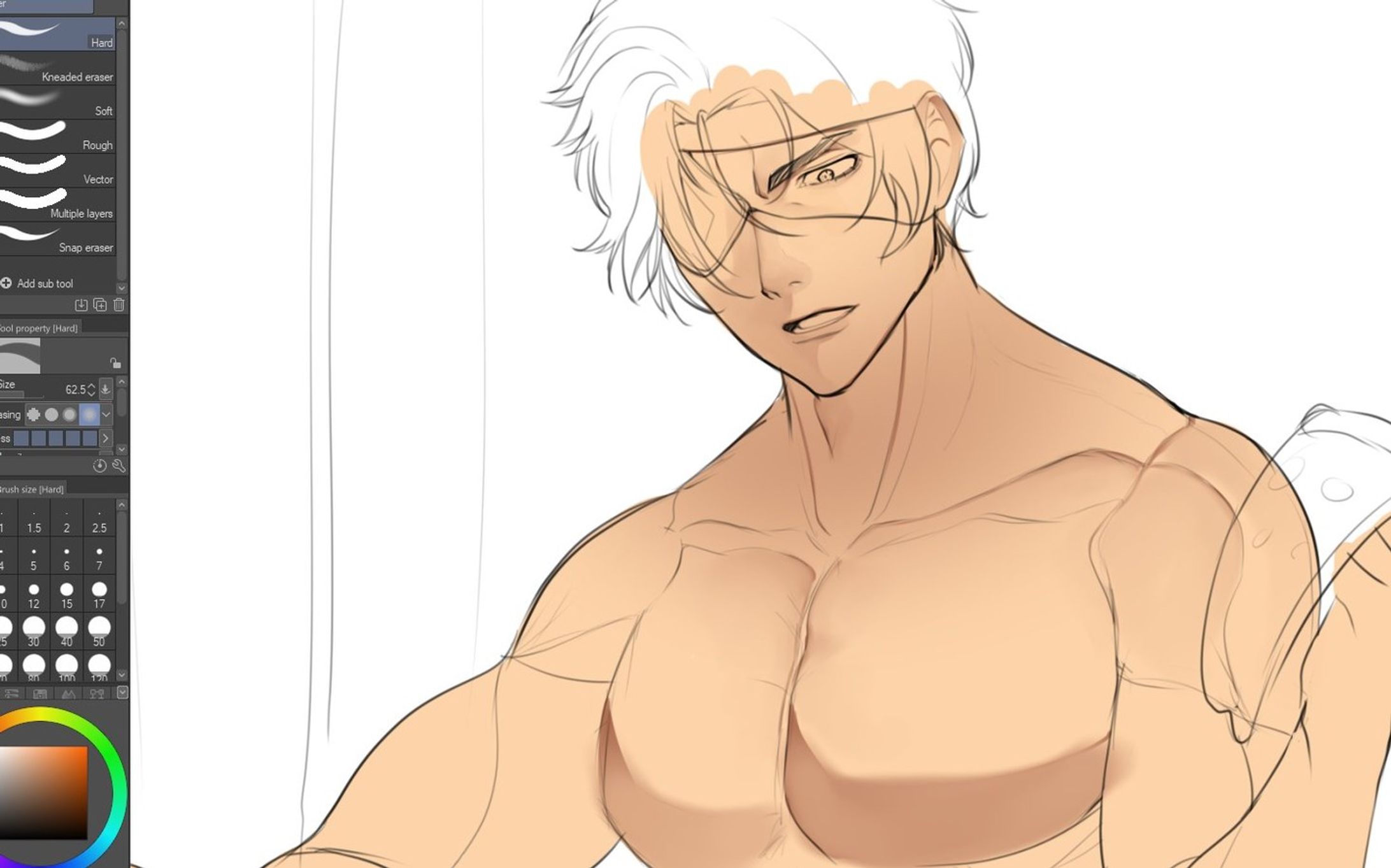 Ramdom #drawing #wip 

#anime #manga #ikemen #bara #muscles #oc-1