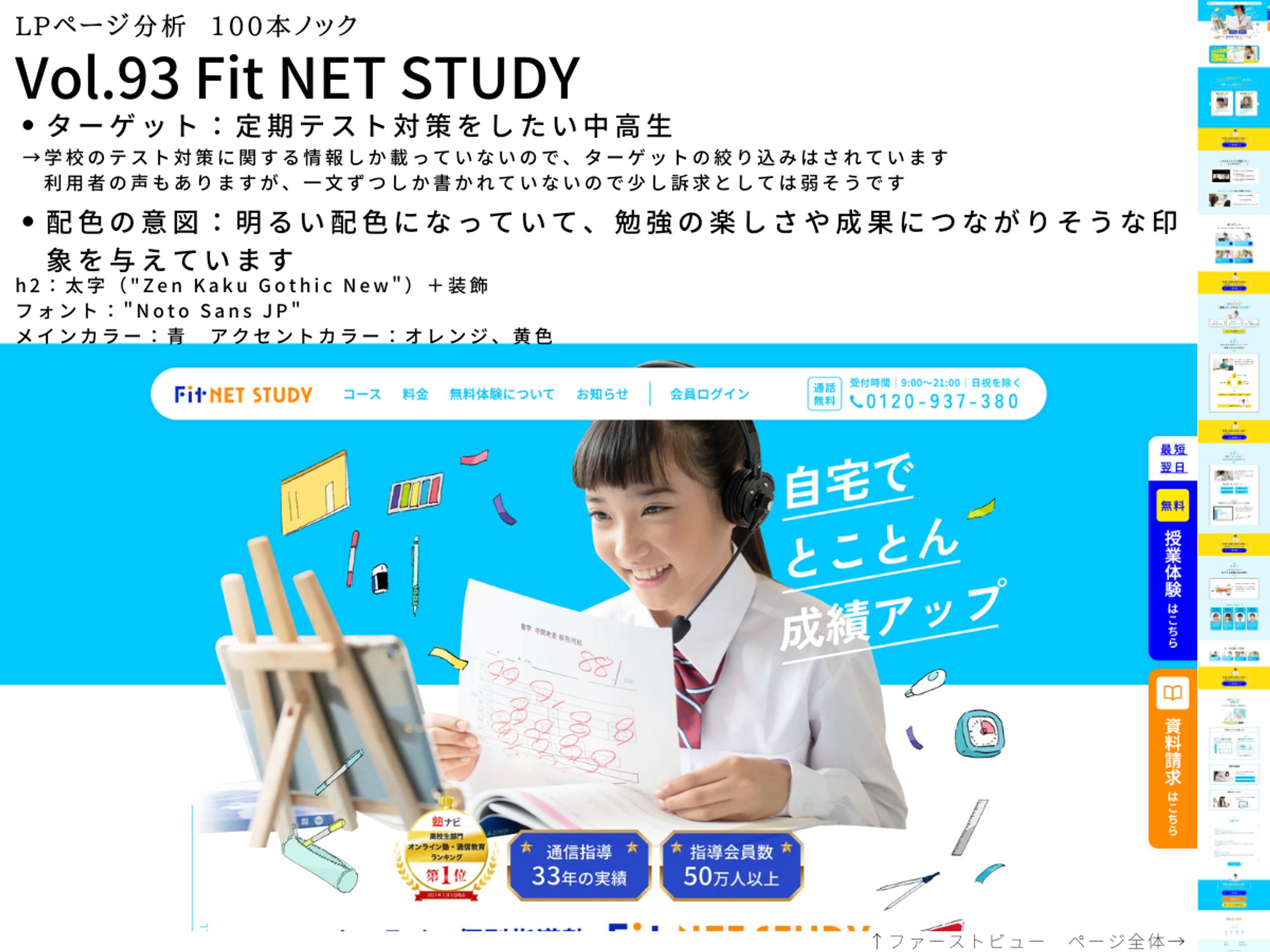 LP分析vol.94　Fit NET STUDY-1