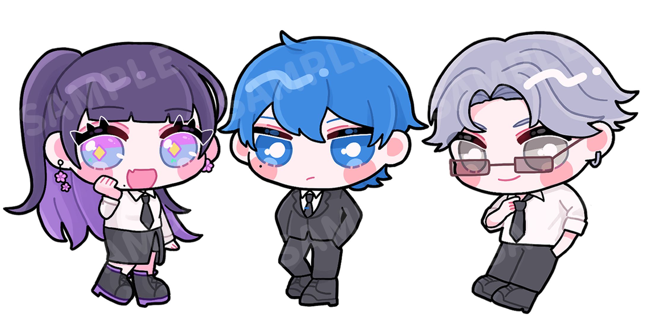 【WORK】PNK組 配信･グッズイラスト-1
