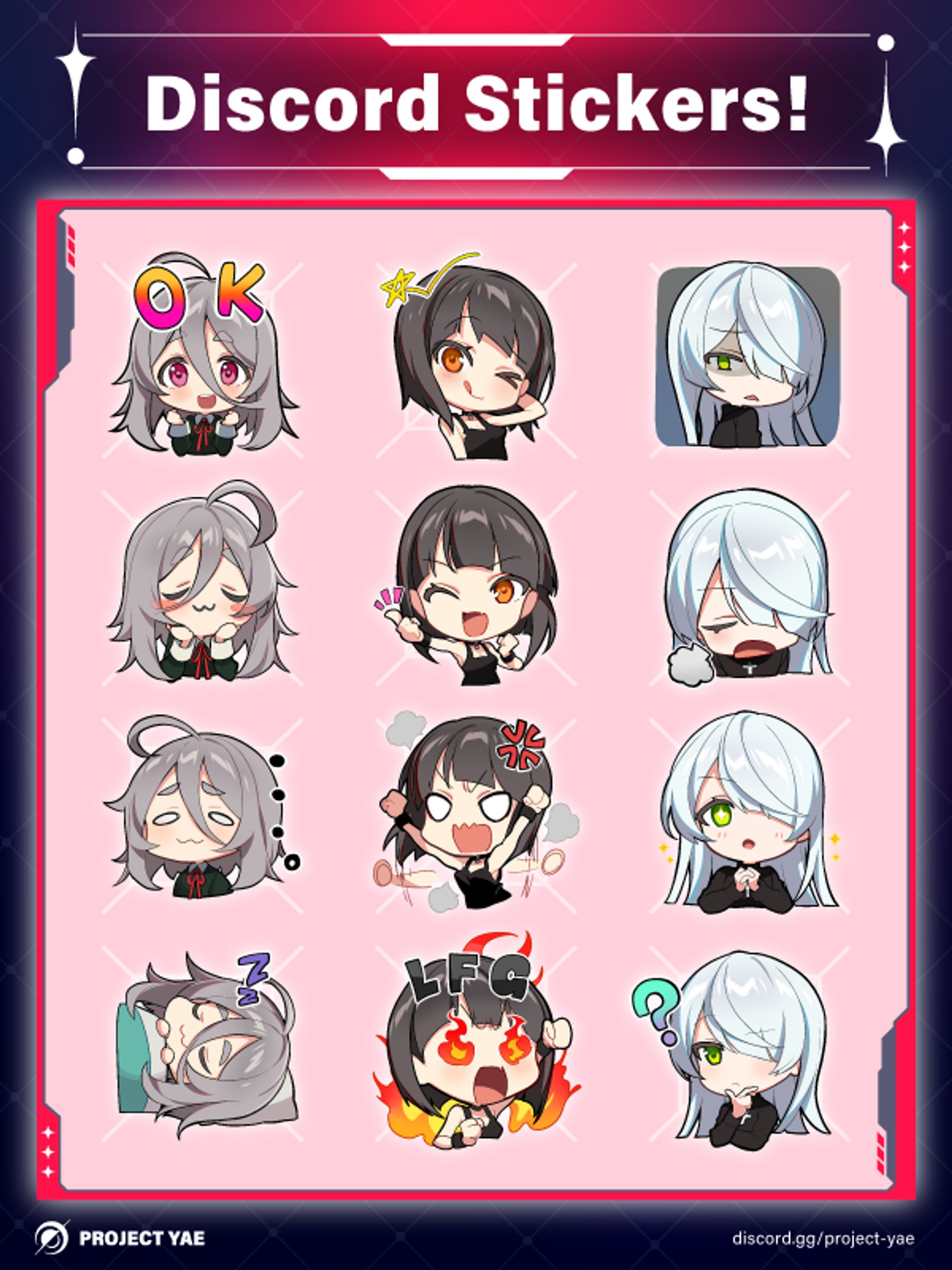 PROJECT YAE Sticker Set Vol. 1 -1