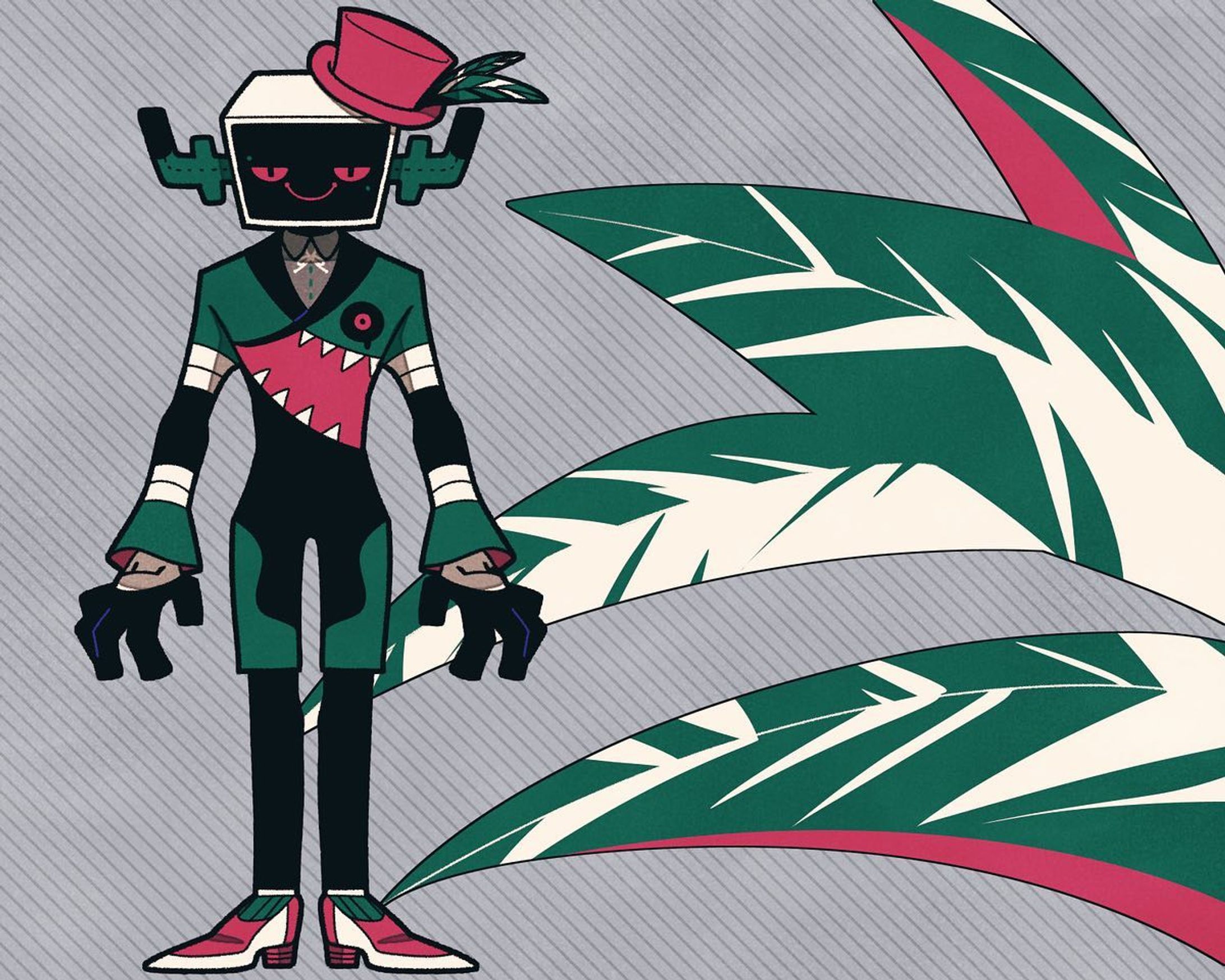 #イラスト #人外 #オリジナルイラスト 
#オリジナルキャラクター #illustration #monster #originalcharacter #characterdesign #touseioc 

Character based on stromanthe.
The second one is the plant of the motif.-1