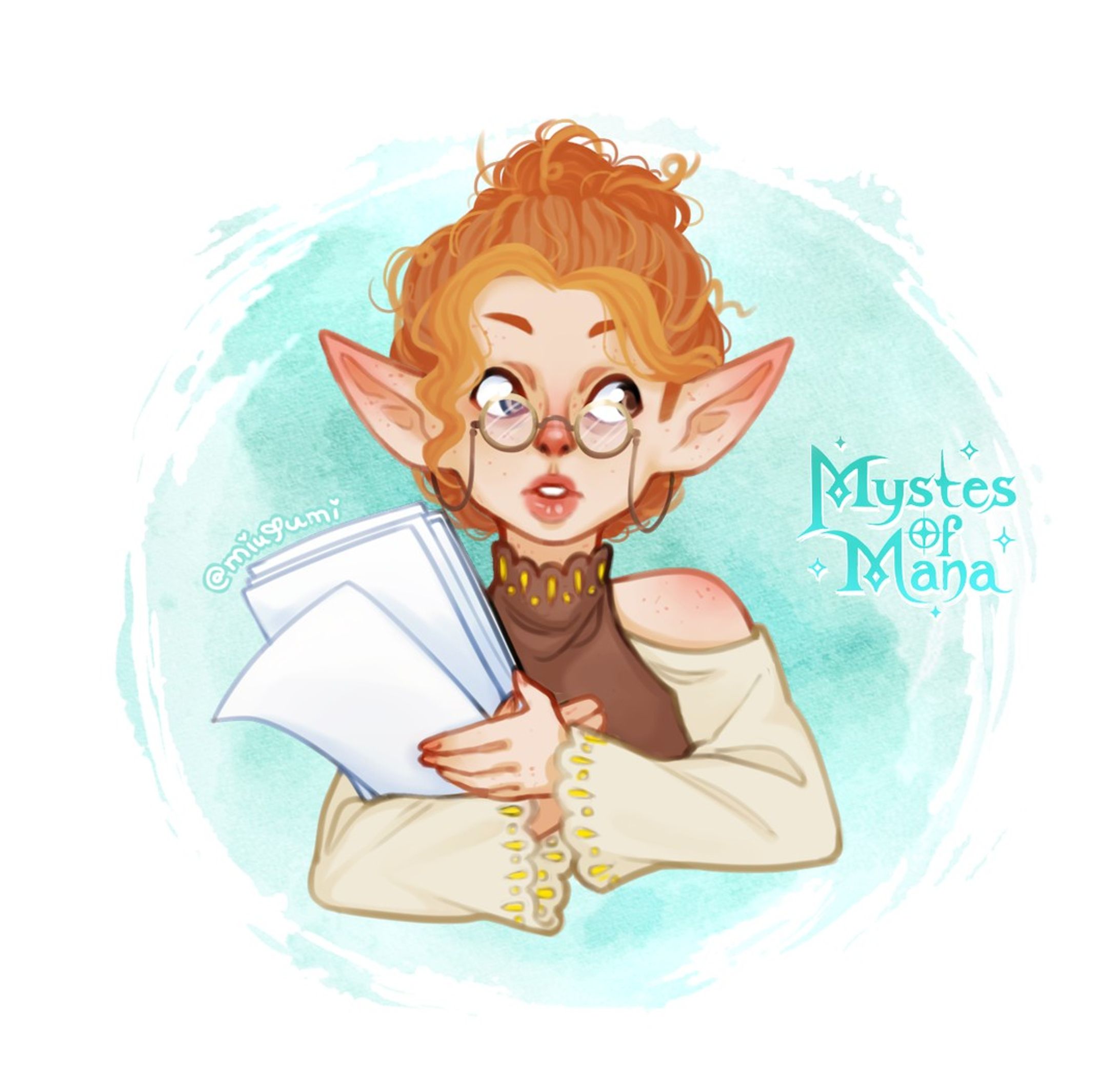 I'm posting a bit of art from my campaign today! 

This is Adelaide, she's a gnome and works for the government of the capital! Unlike most, she enjoys neat environments and bureaucracy - I think her ideal world would have people being very fiscally and ethically responsible and run very smoothly ✨

#dnd #dungeonsanddragons #dndcharacter #dungeonsanddragonsfanart #dndfanart #dndart #dnddrawing #dndcharacterart #dndcharacterdesign #dnddigitalart #dungeonsanddragonscharacter #dndoc #dungeonsanddragonsoc #dungeonsanddragonsgnome #dndoc #dndgnome #gnome #gnomednd #digitaldrawing #digitalillustration #digitalartwork #digitalart #characterdesign #commissionsareopen #commissionsopen-1