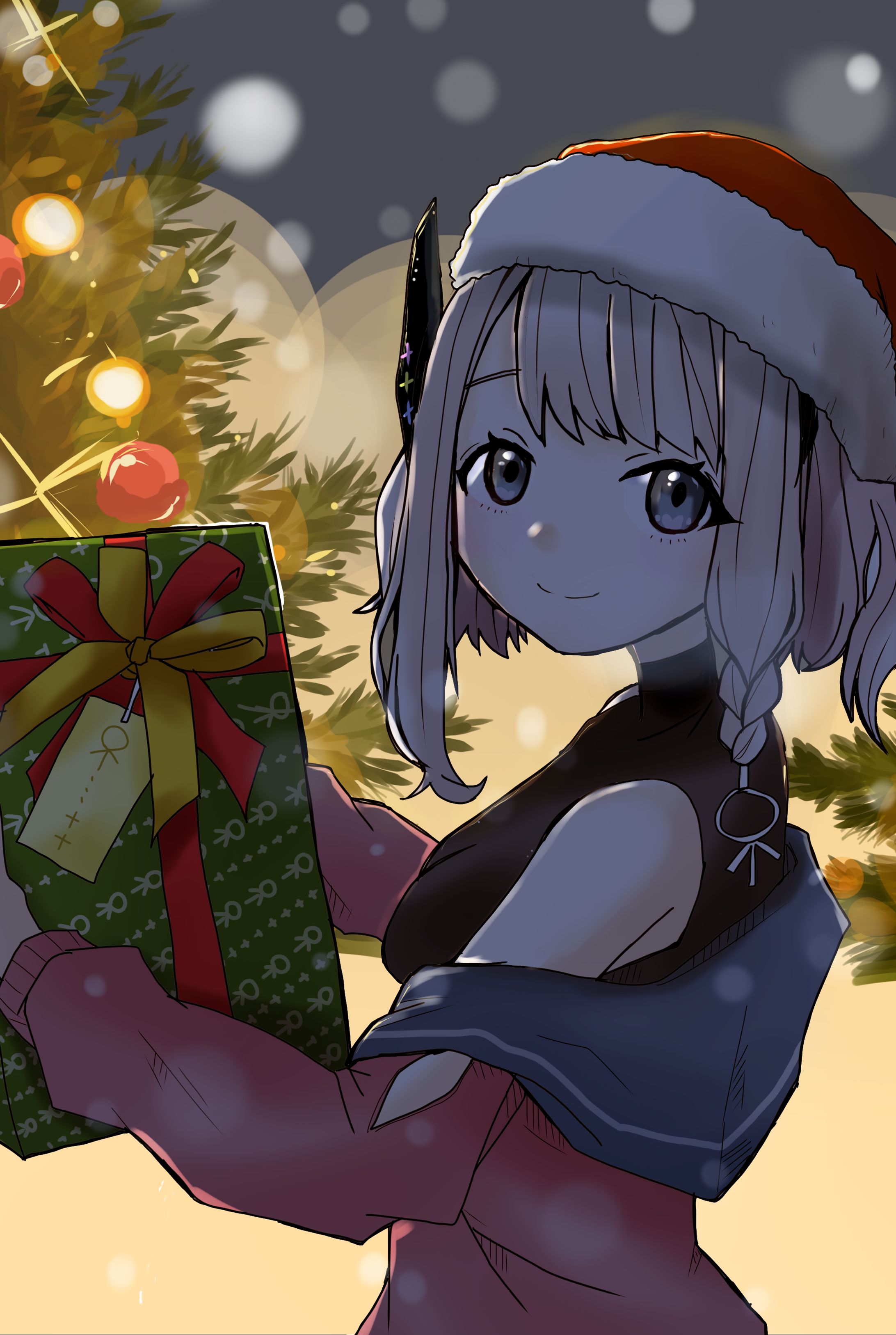 七夜聖りあらちゃん　クリスマスイラスト-1