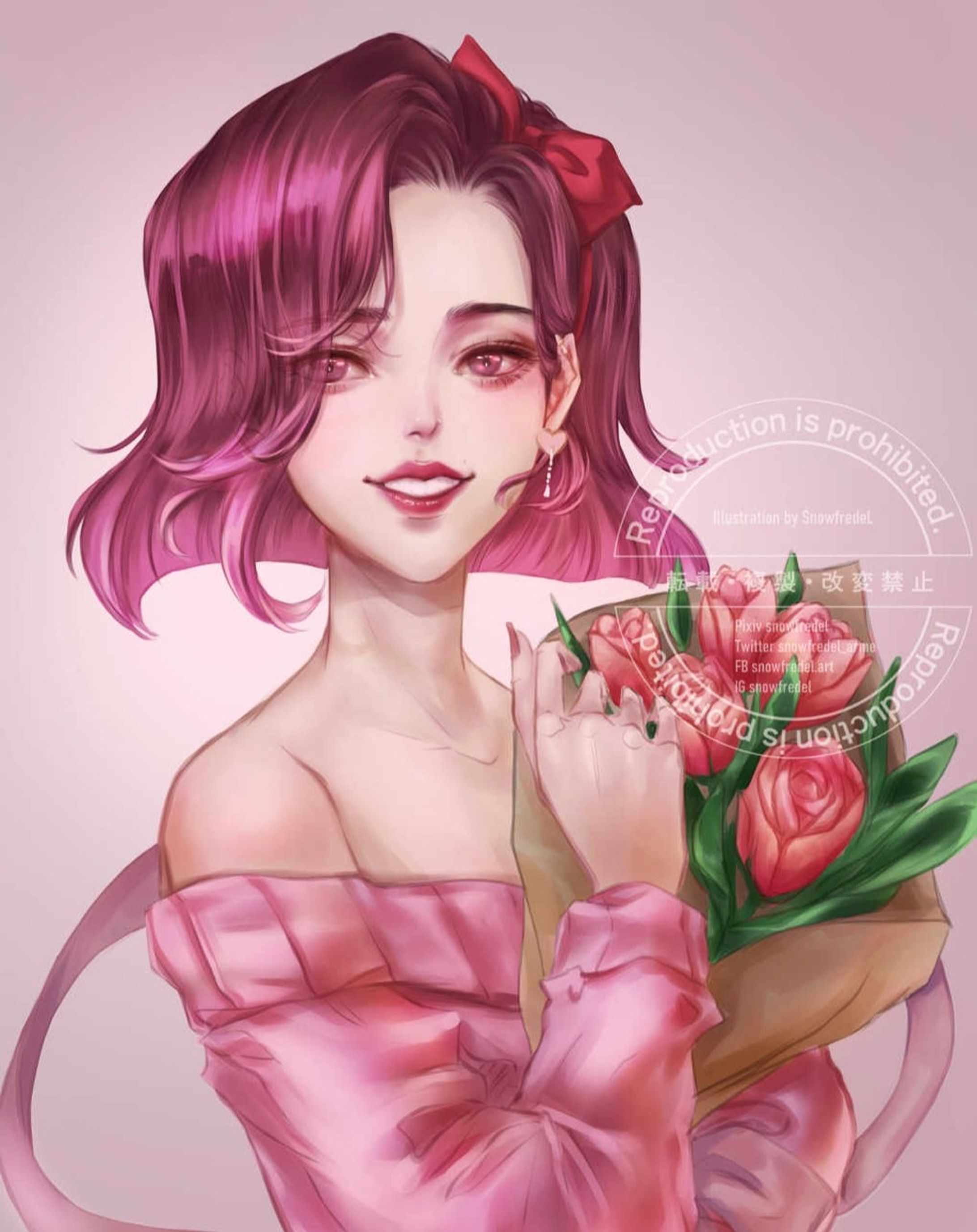 ⭐Like, Save, share, comment are greatly appreciated ⭐ 😇

❤️This digital art is for #DTIYS Challenge 2023.
An entry for @soniastegemann 
(She's great digital artist which created lot's of cute artworks with good used of color pallet.)

All tag visit here >> #valentineredraw

She have sweet pallet, cute design!

🌸It was fully finished in CSP, 
(took about 5-6 hrs.)
but there's little change I made it different from most of the work posting here.

🌸I noticed that I rarely do the art with obviously seen line which is not blended ( actually I do feel like the blended line // paint above the line is more my type at least I can do it quicker because I'm suck at lining lol)

🌸and The latest work with the coloring under the line is so long, I want to update to see if anything better, 
❤️what do you think?

💮piece with coloring under the line 
>>> save the time for fine tune or blending

💮Piece with painting above theline/blend the line 
>>> smoother feel ( at least for me ^^") 

#drawthisinyourstyle #digitaldrawing #dtiyschallenges #artistsoninstagram #pinkhair #pinkart 
#팬아트  #artchallenge #characterart #digitalart #digitalillustration #커미션 #イラスト #digitalartist 그림챌린지 #디지털드로잉 #イラストレーション #イラストグラム #일러스트-1