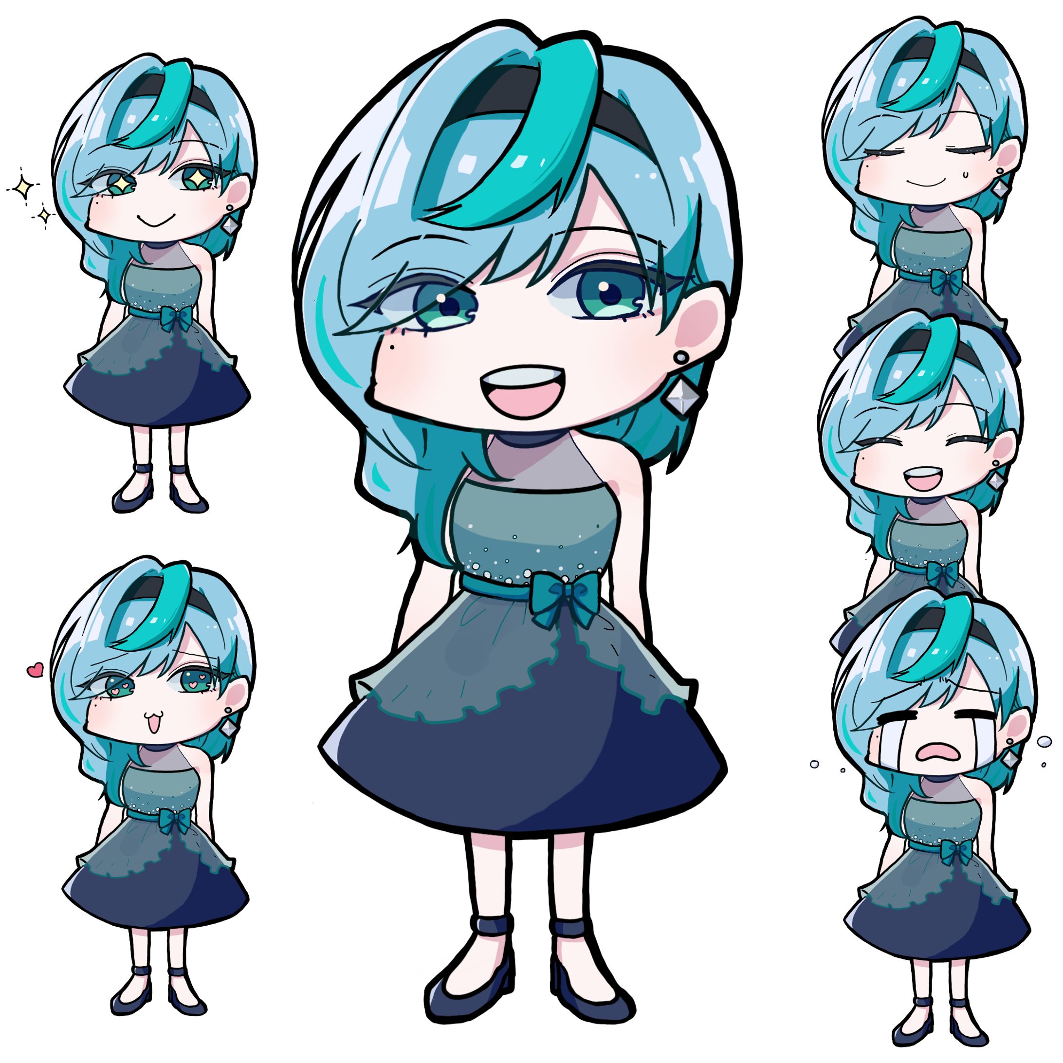 デフォルメ_全身(表情6種)-1