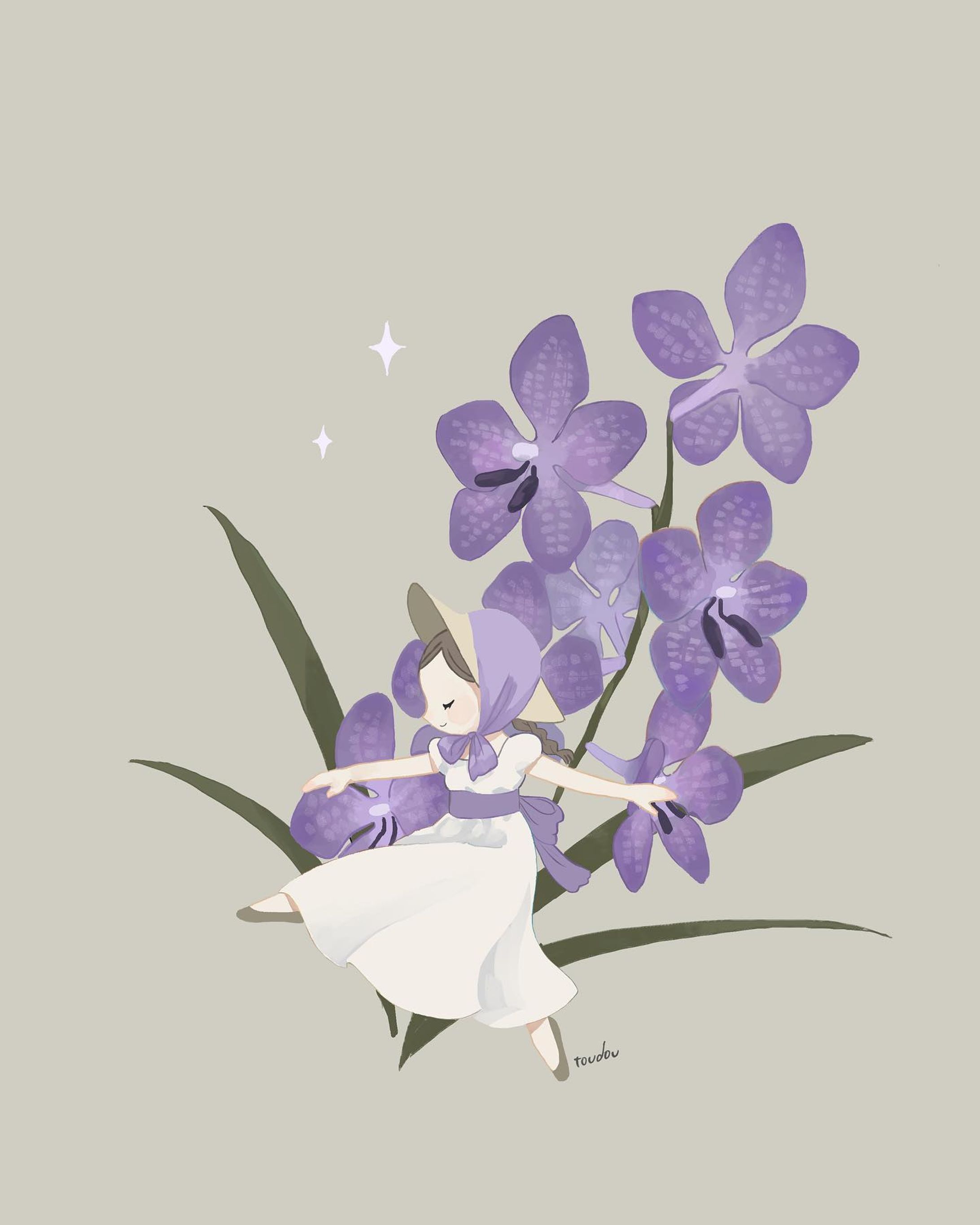 8/26の誕生花　バンダ

「身軽」「上品な美しさ」

toudou＿＿＿＿＿＿＿＿＿＿＿illustrator

#illustration #イラスト #イラストグラム #いらすたぐらむ #おえかき #flowers #バンダ #女の子のイラスト #花のある暮らし 
#イラスト好きな人と繋がりたい 
#お絵描きさんと繋がりたい 
#花言葉 #アンティーク #誕生花 #ケイトグリーナウェイスタイル-1