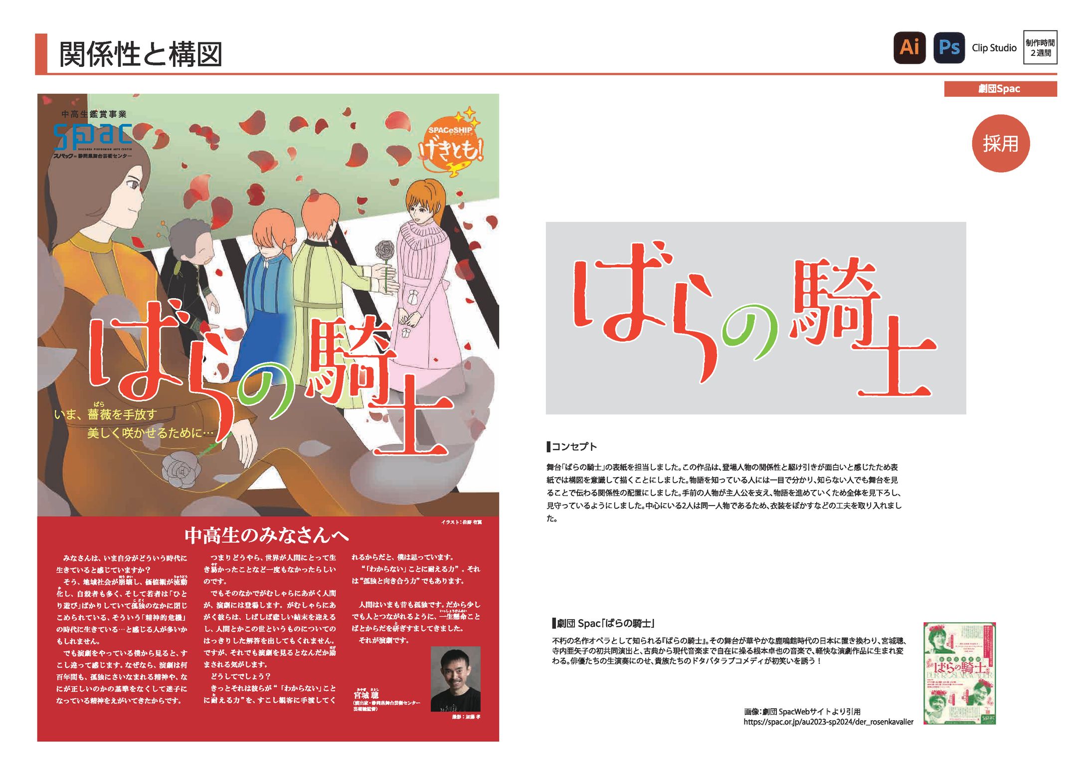 劇団Spac「ばらの騎士」パンフレット-1