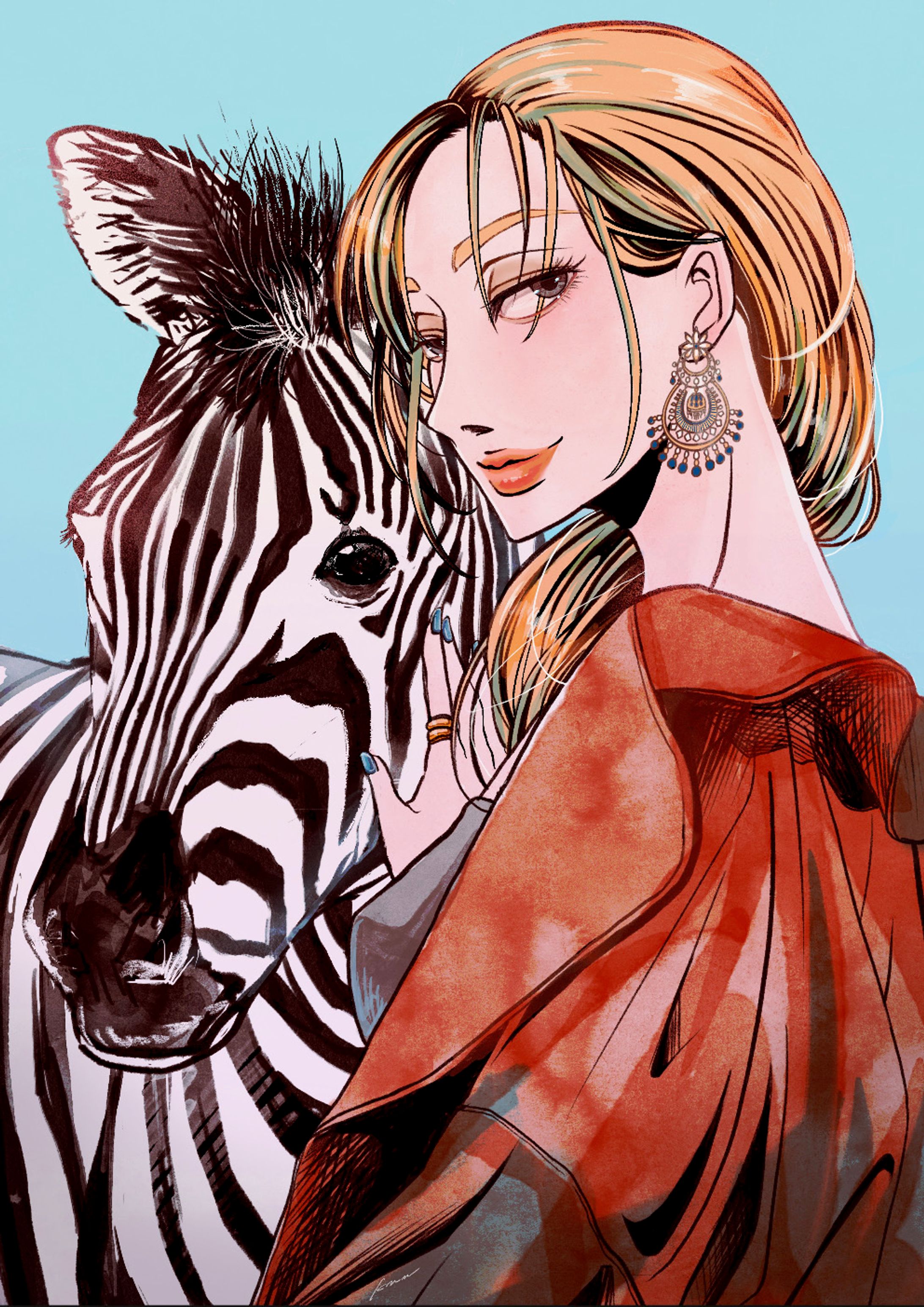 女性イラスト「ZEEBRA」-1